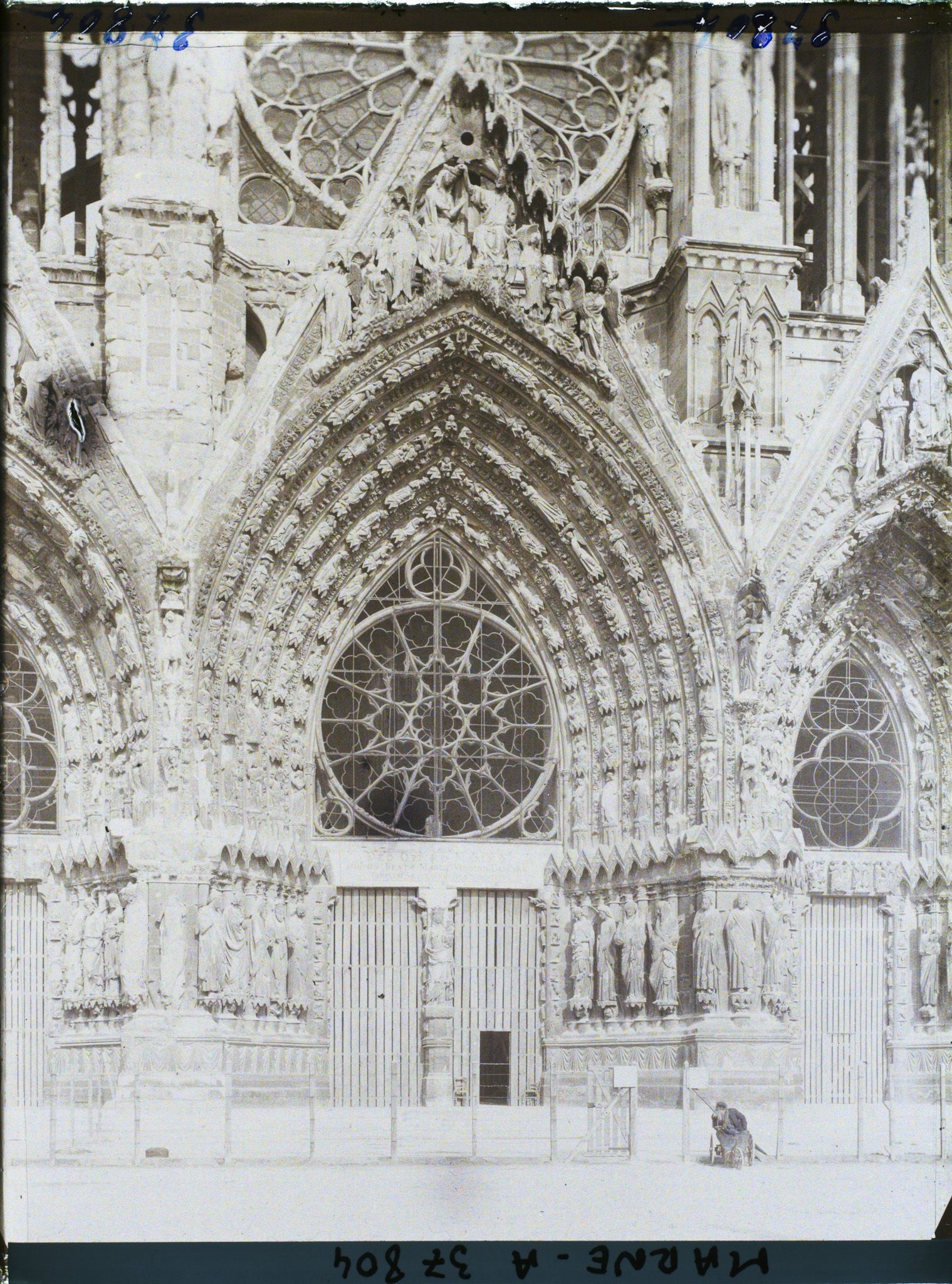Image représentant France, Reims, Porche Central de la Cathédrale