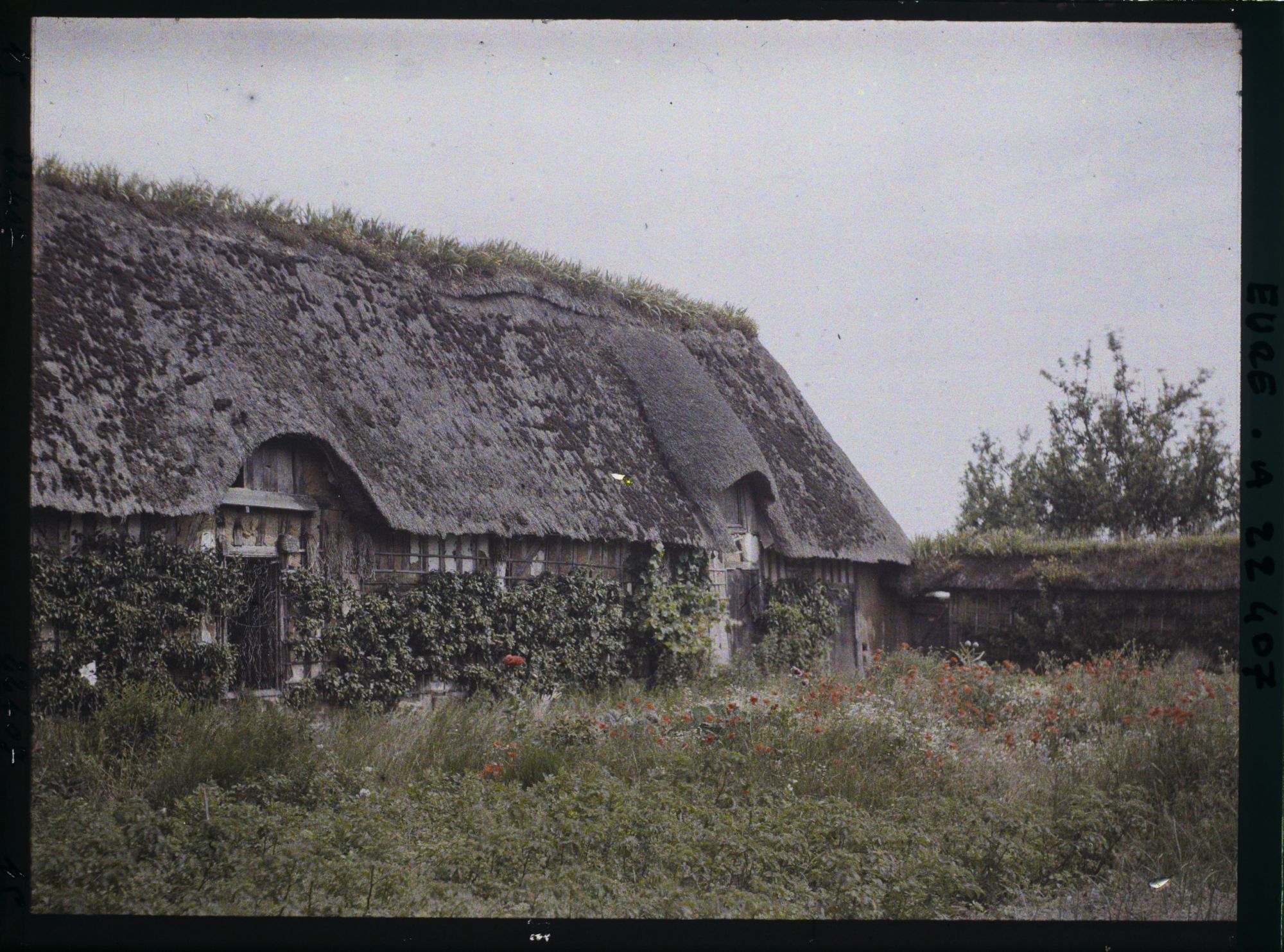 Image représentant Une ferme vue des jardins