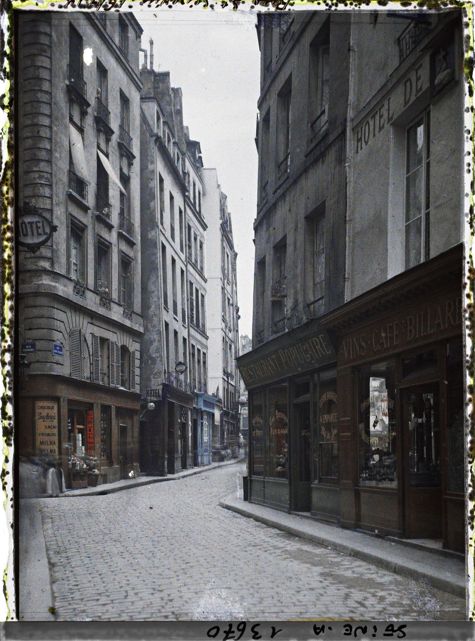 Image représentant La rue Saint-Séverin et la rue Zacharie, actuelle rue Xavier-Privas