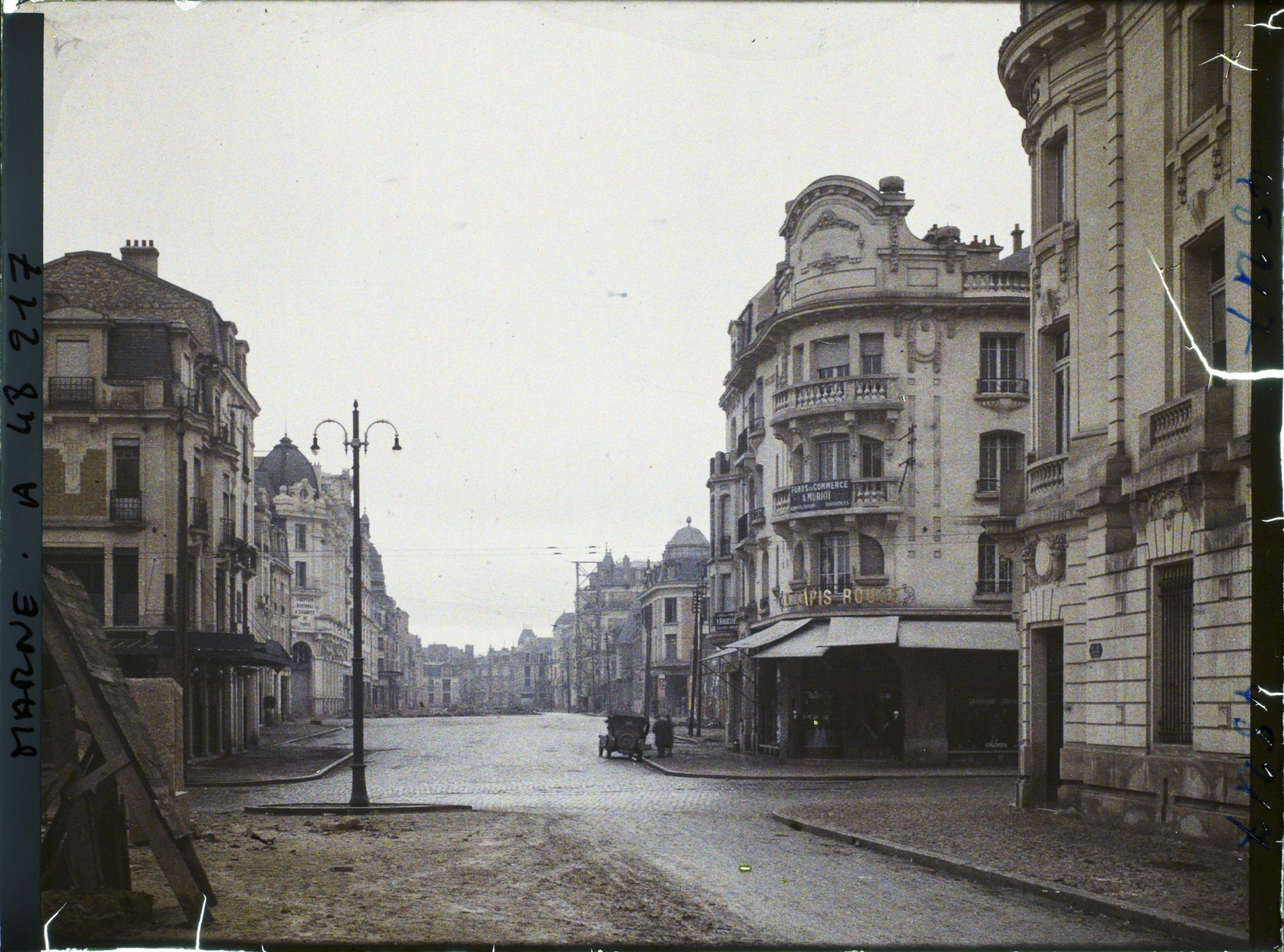 Image représentant France, Reims, Angle de la Rue de Vesle et du Cours Langlet