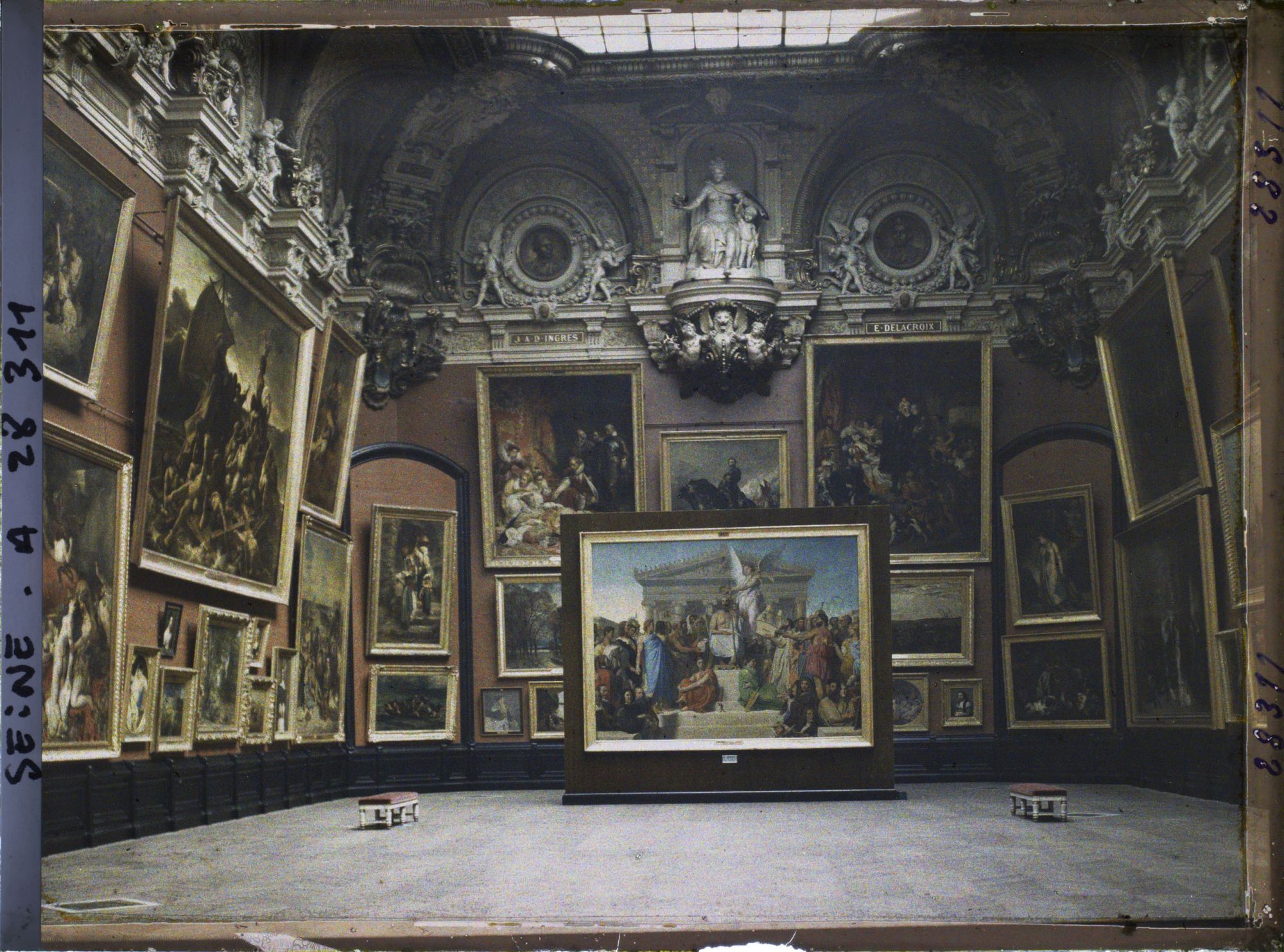 Image représentant La salle des Etats, actuelle salle de la Joconde