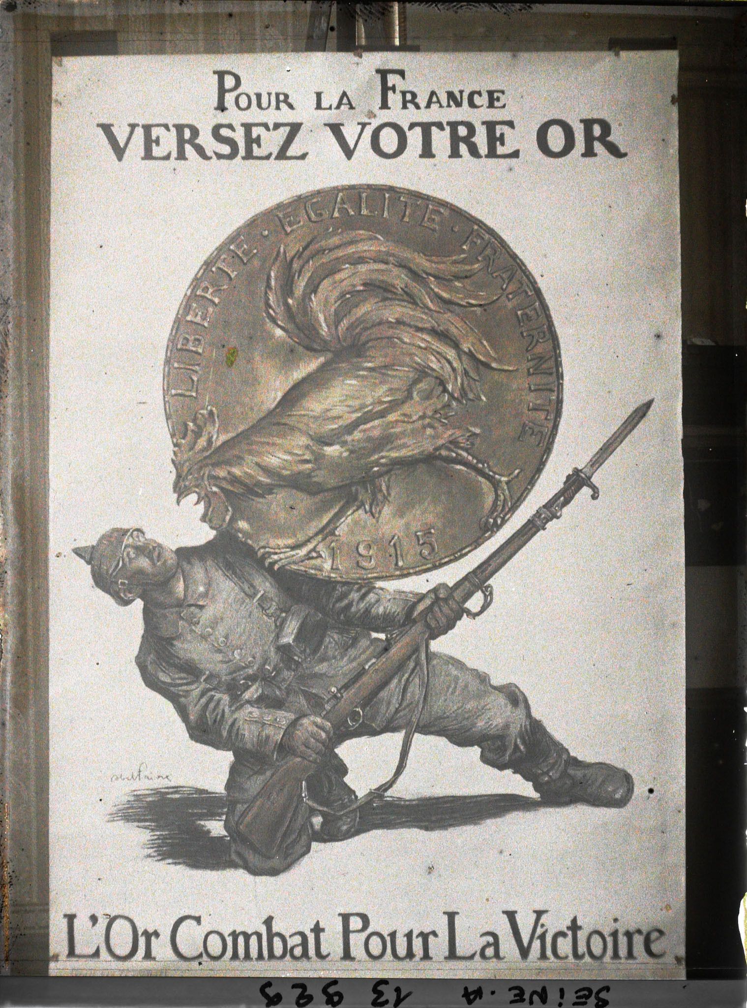 Image représentant Affiche "Pour la France Versez votre or"