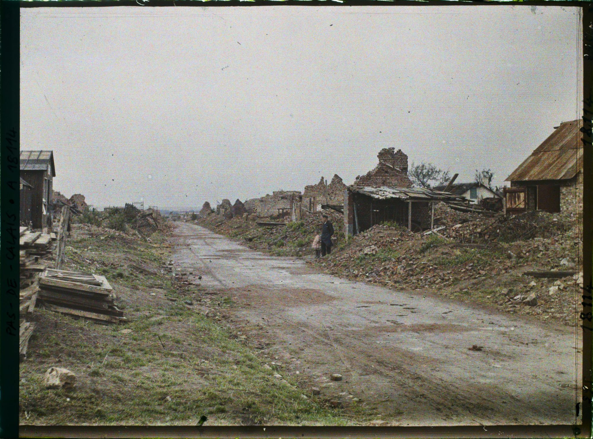 Image représentant France, Méricourt, La rue principale vue vers Lens