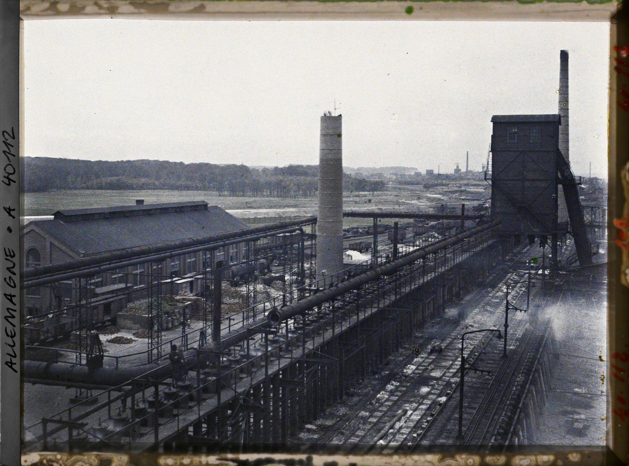 Image représentant Prusse, Ickern Vicktor, Vue panoramique sur les fours à Coke (batterie C.D.)