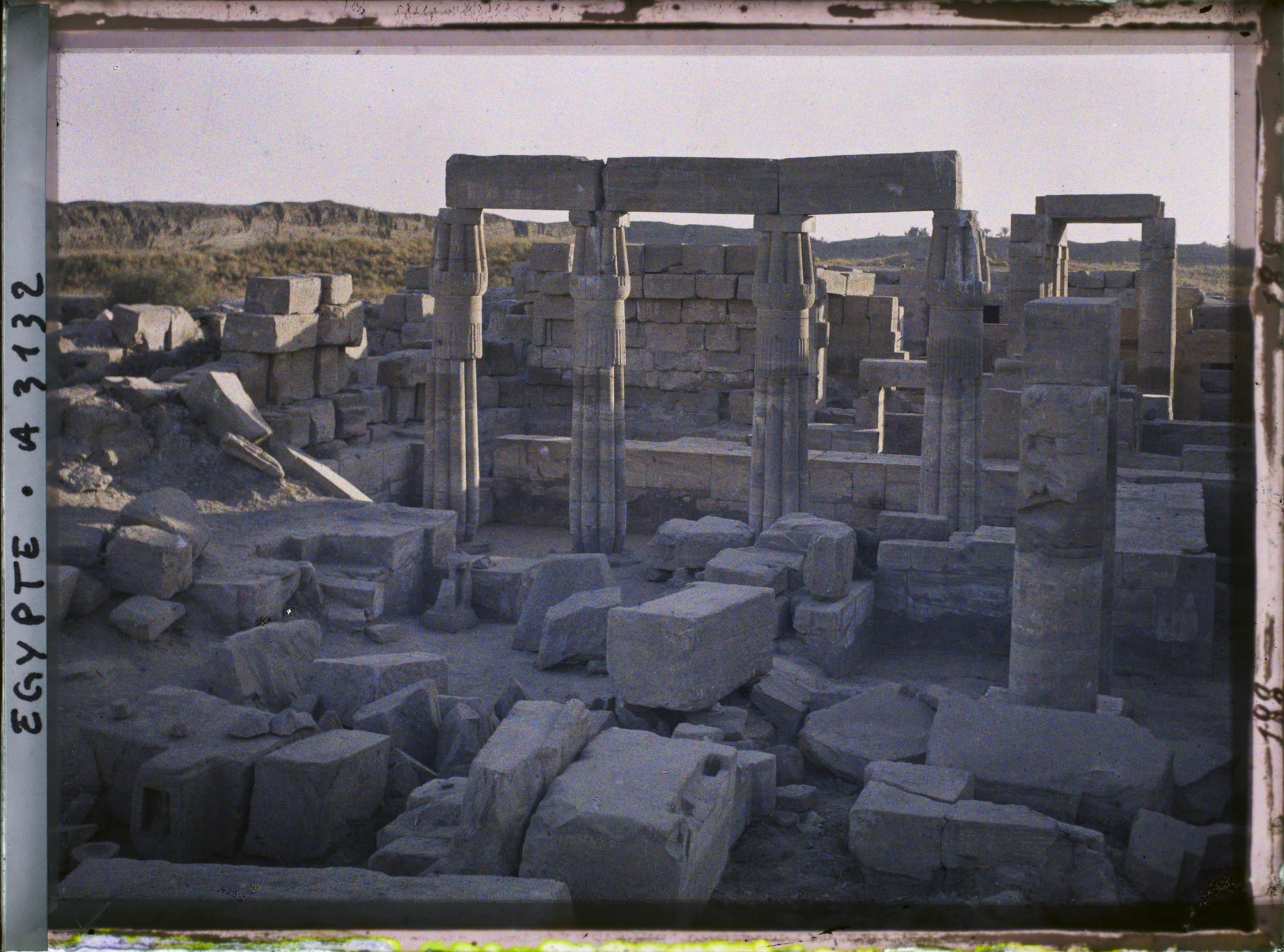 Image représentant Colonnes du " jardin botanique " du Akh Menou de Thoutmosis III
