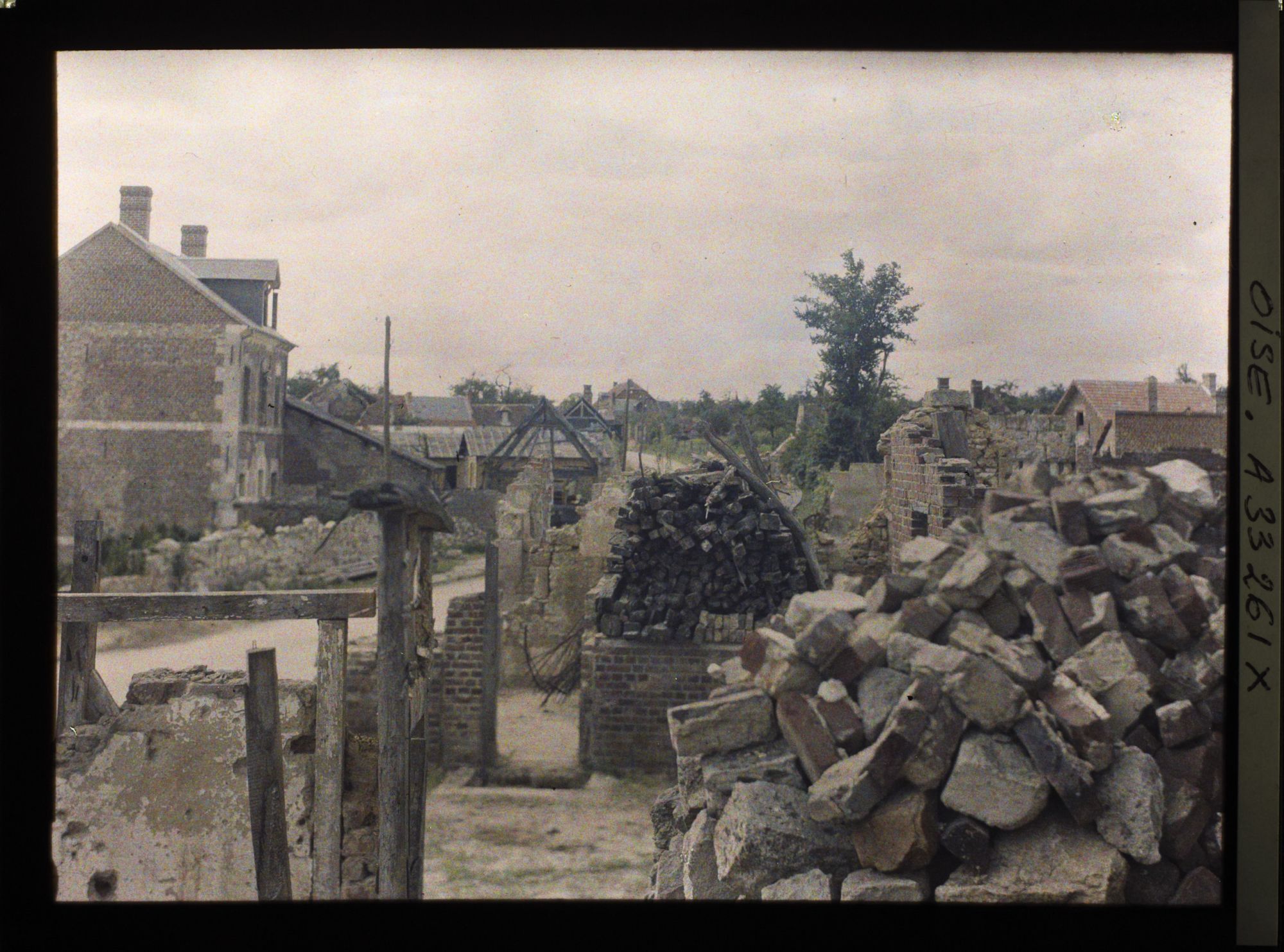 Image représentant France, Roye s/ Matz, Entrée de Roye s/ Matz, vue prise Direction Montdidier