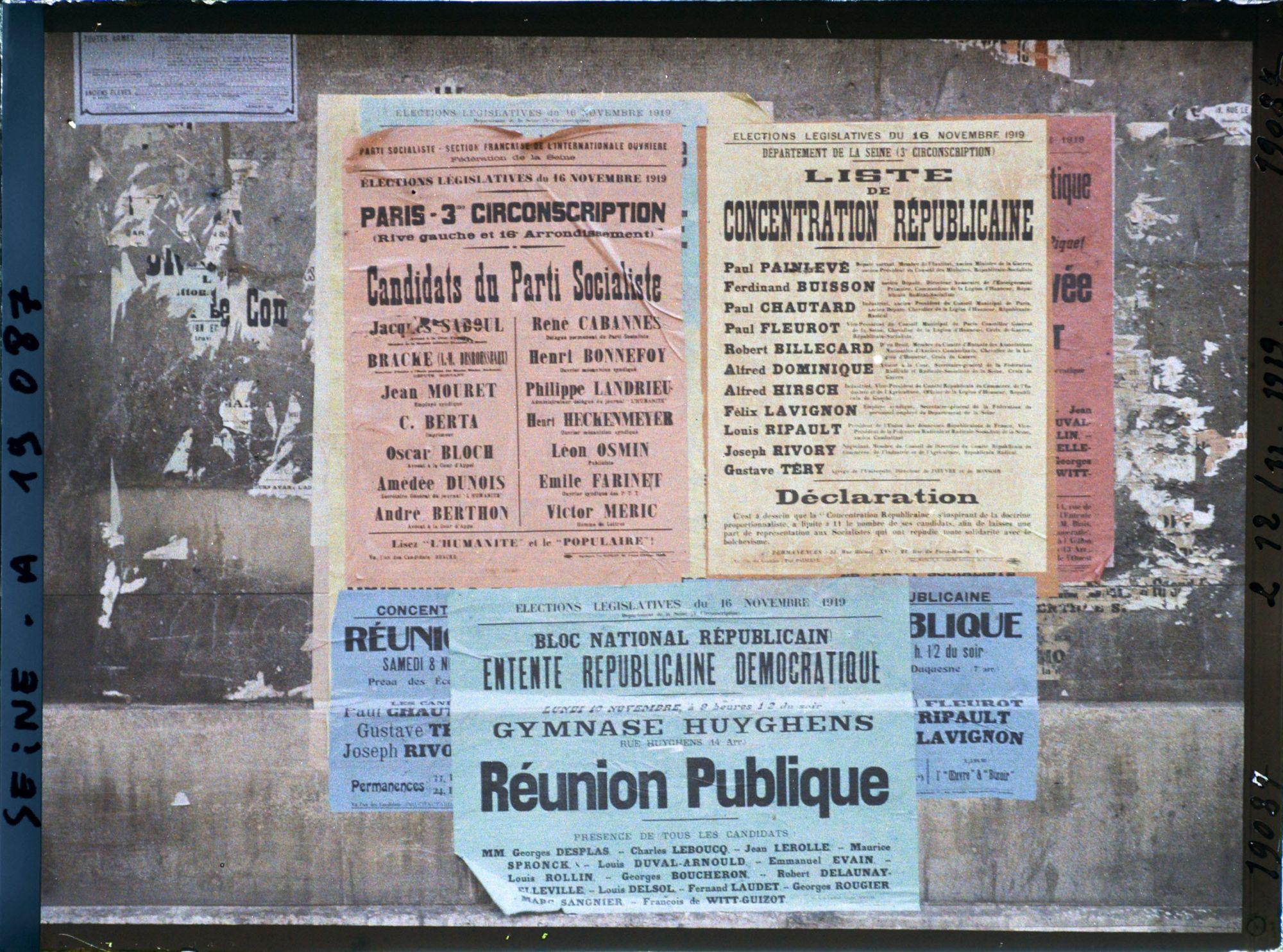 Image représentant Affiches pour les élections législatives de novembre 1919