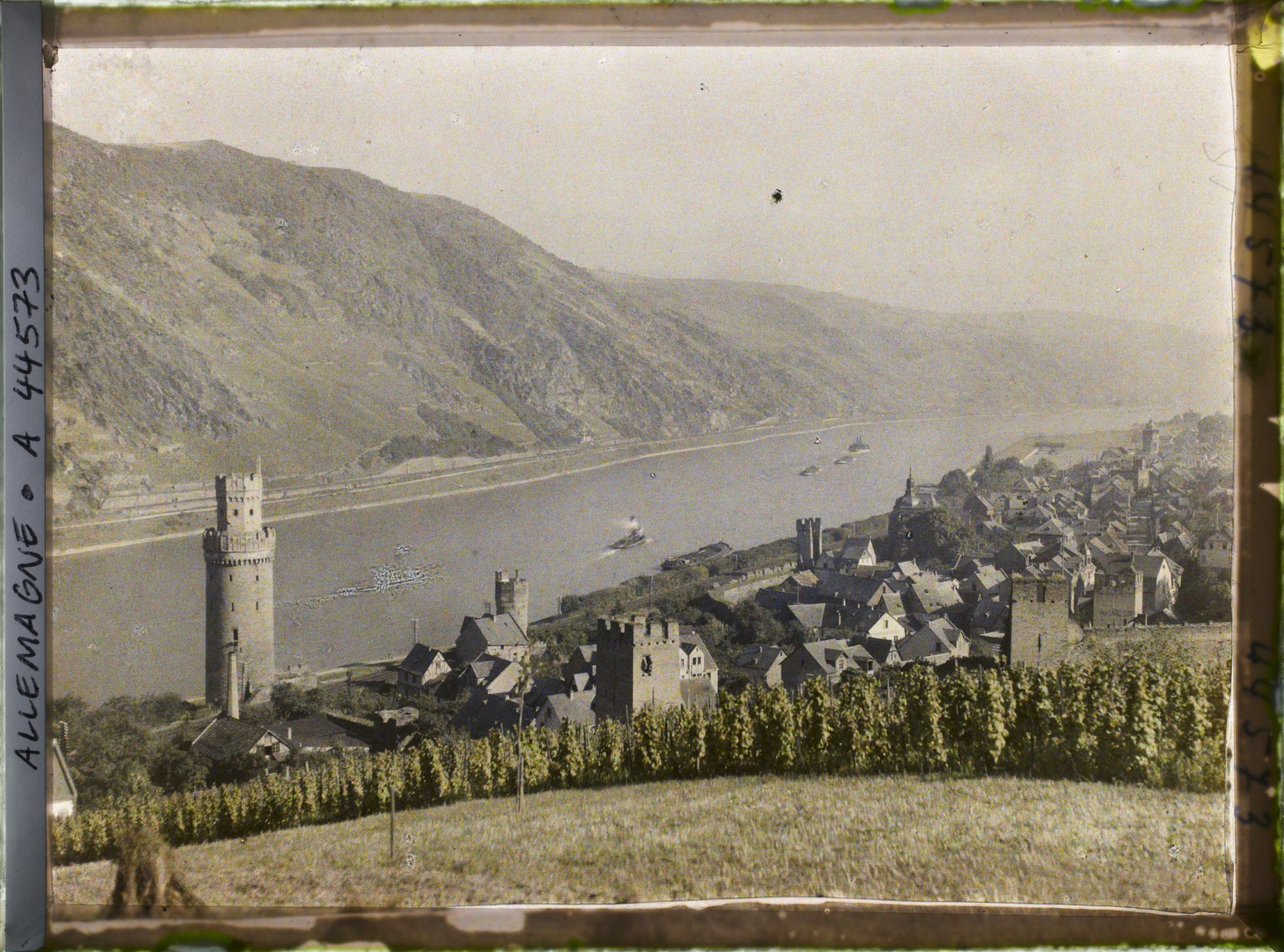 Image représentant Allemagne, Oberwesel, Panorama et le Rhin