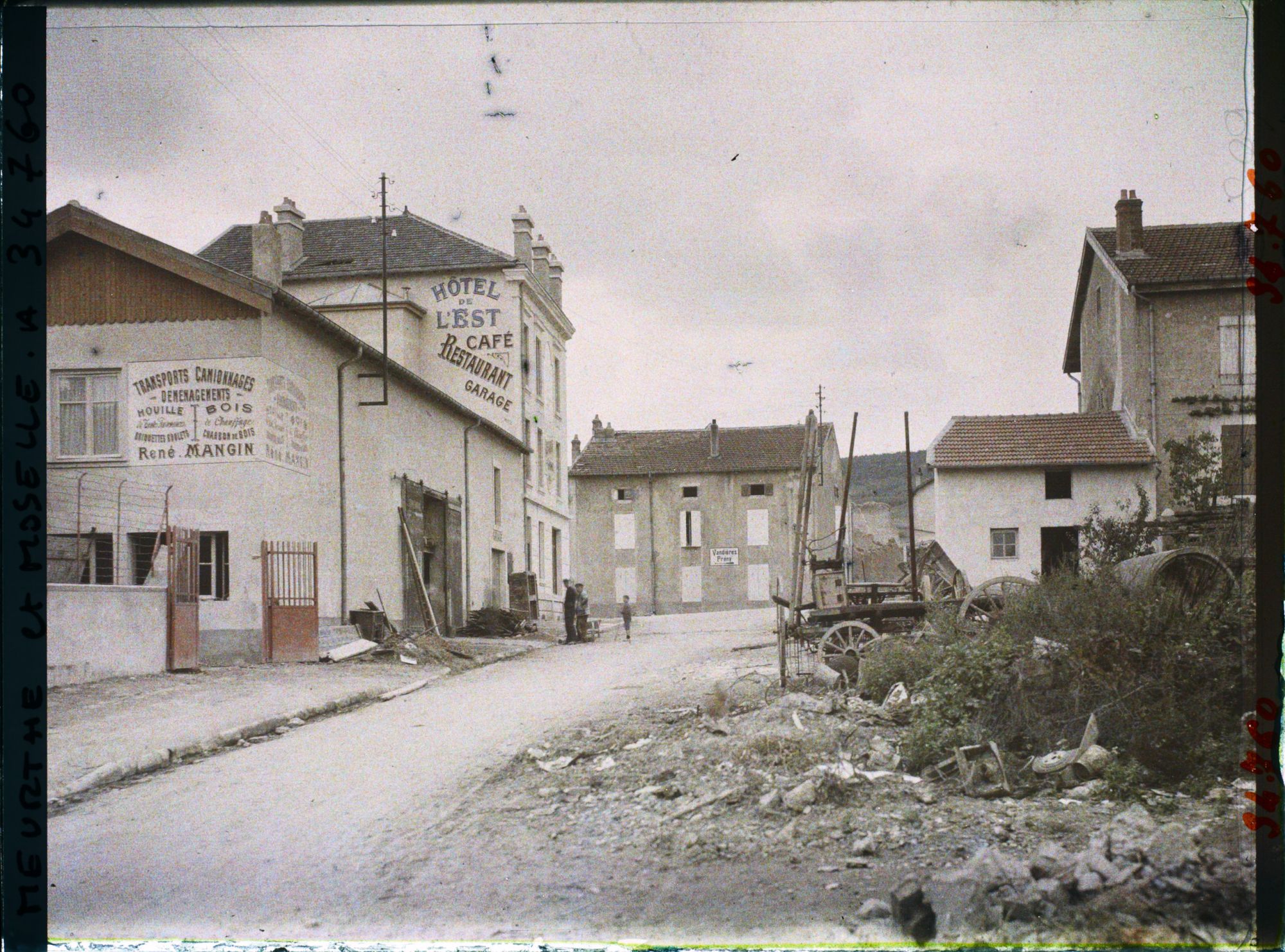 Image représentant France, Pagny s/ Moselle, Reconstructions rue de Strasbourg