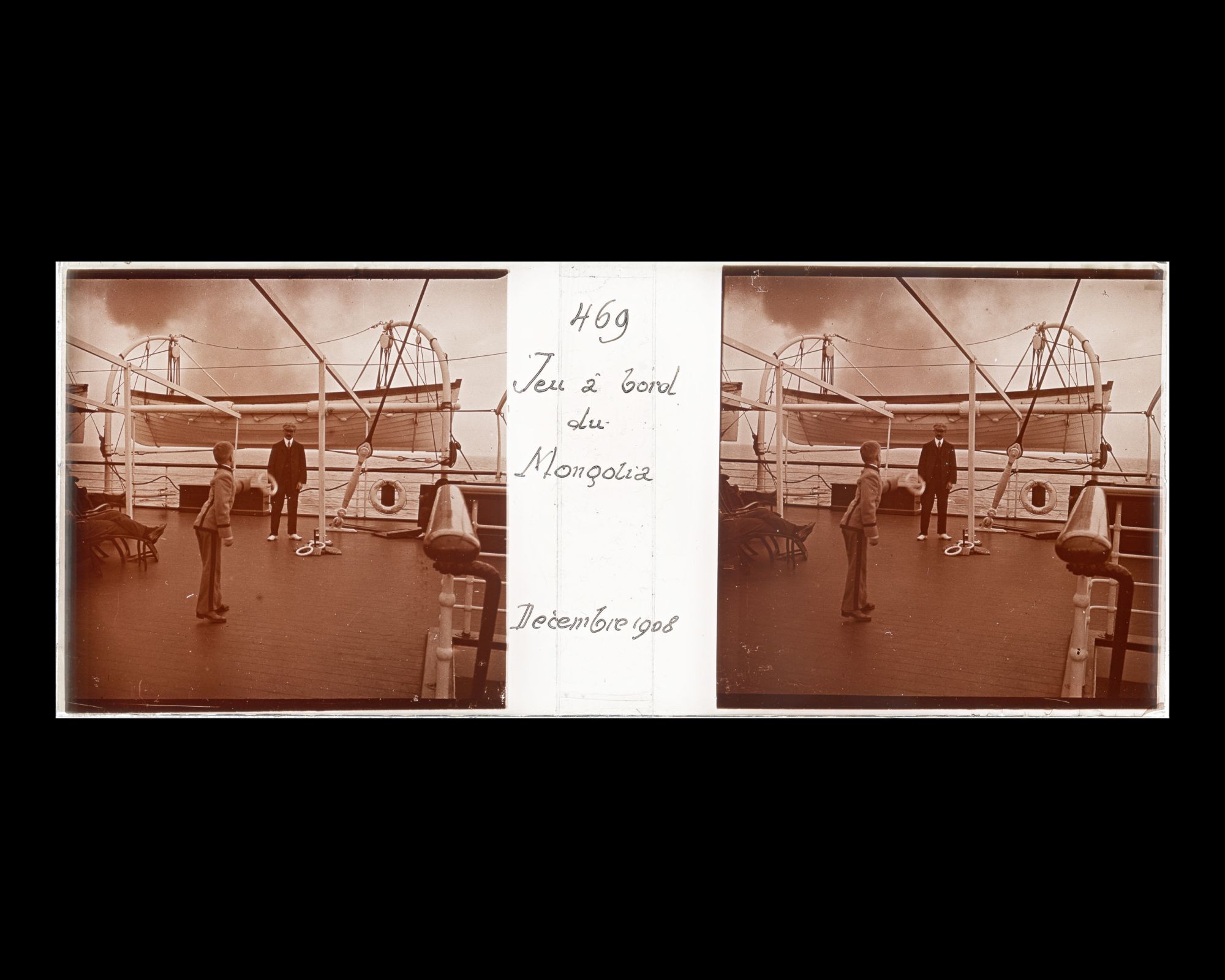 Image représentant Scènes de jeux sur le pont des 1eres classes