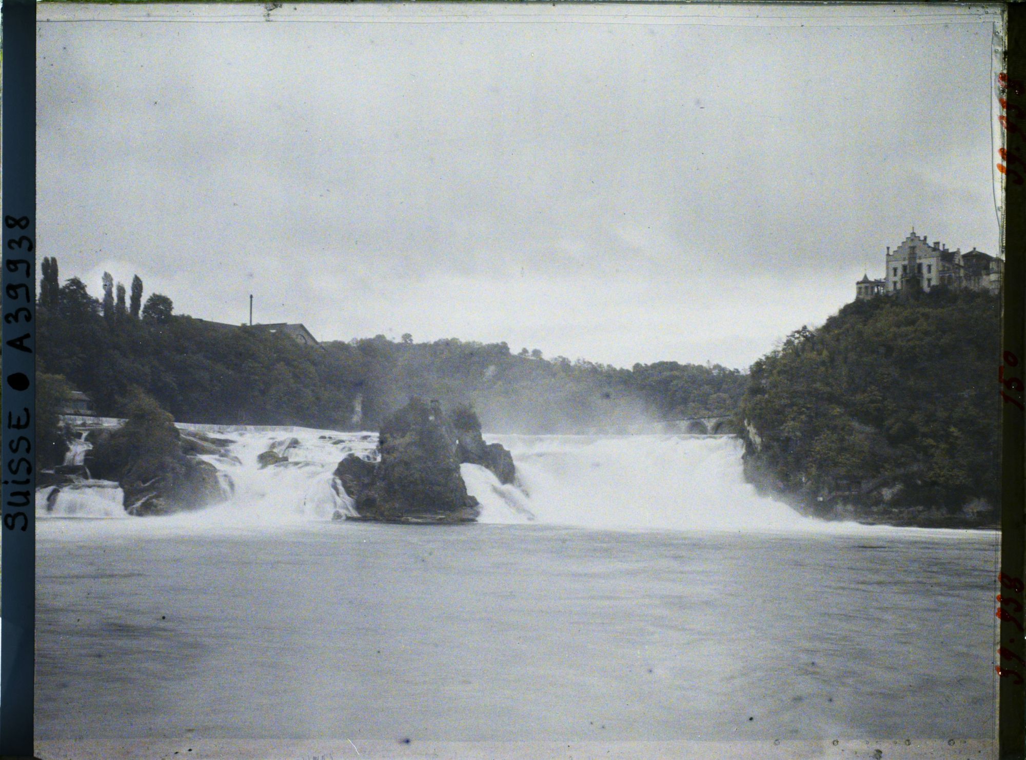 Image représentant Les chutes du Rhin vues du Schlössli Wörth