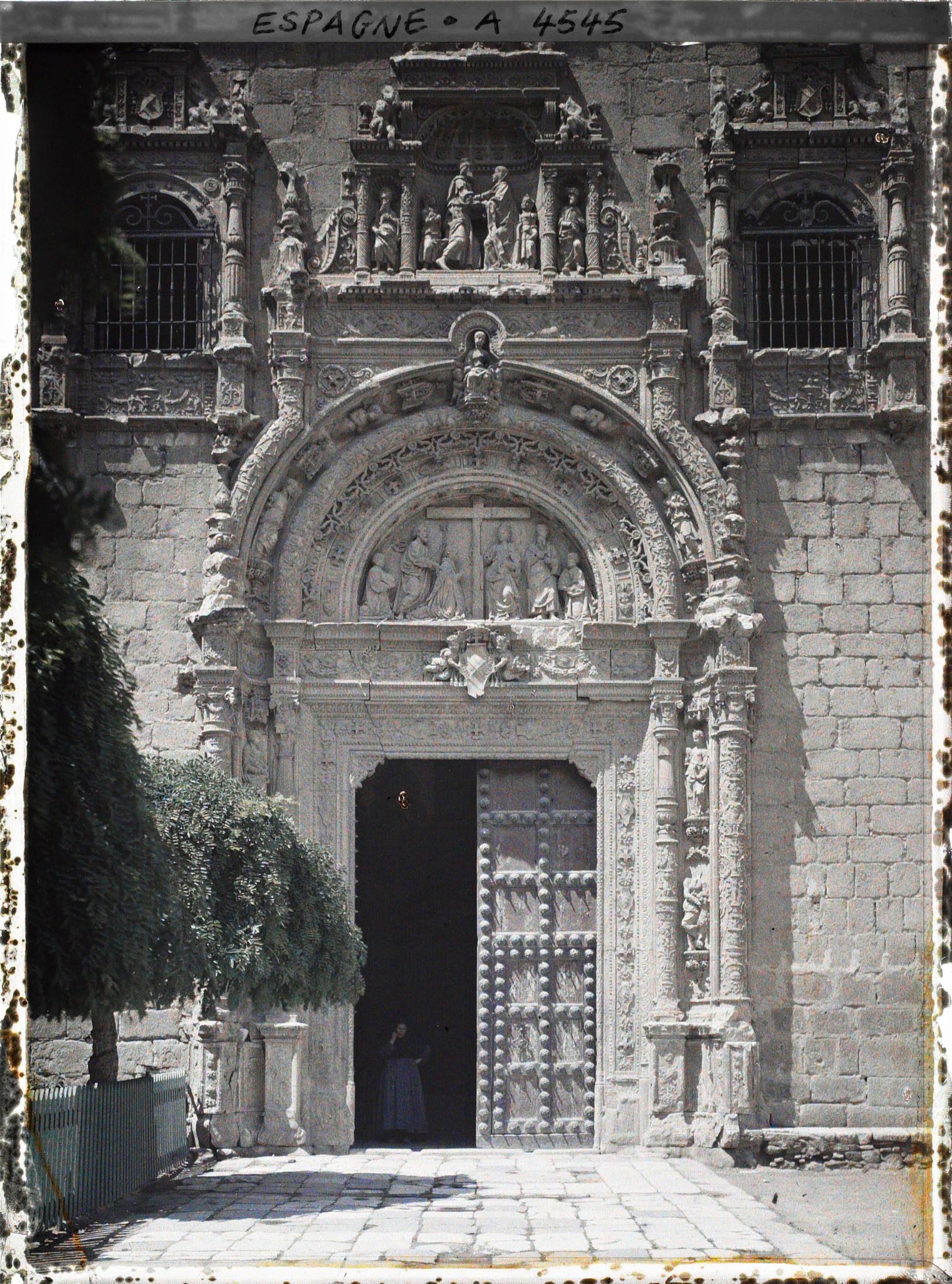 Image représentant Espagne, Tolède, Portail de Sta Cruz (de face)