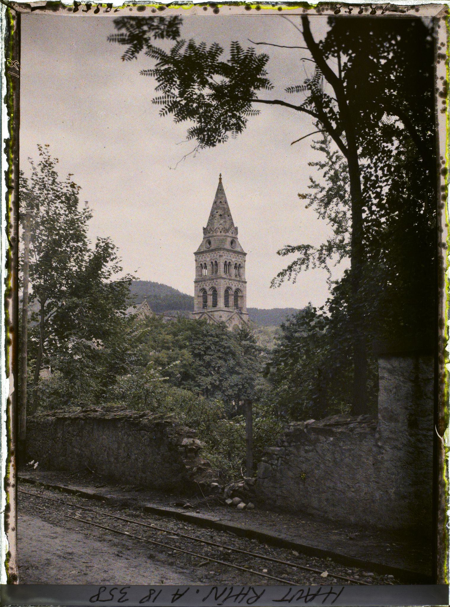 Image représentant France, Munster, Le Clocher du Temple à Münster