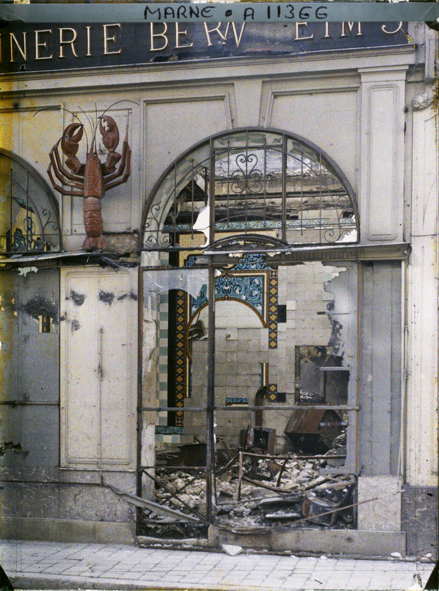 Image représentant Poissonnerie en ruine, rue Colbert