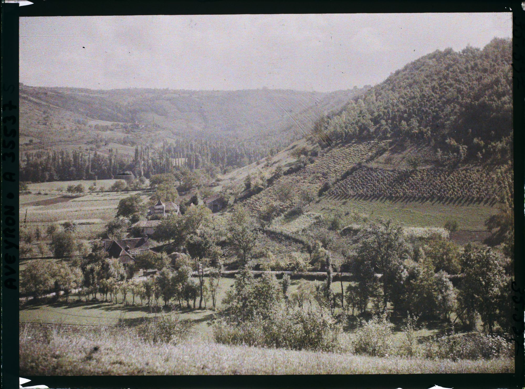 Image représentant Le mont Cavalié, la route de Naussac, vue prise du mont Verdié
