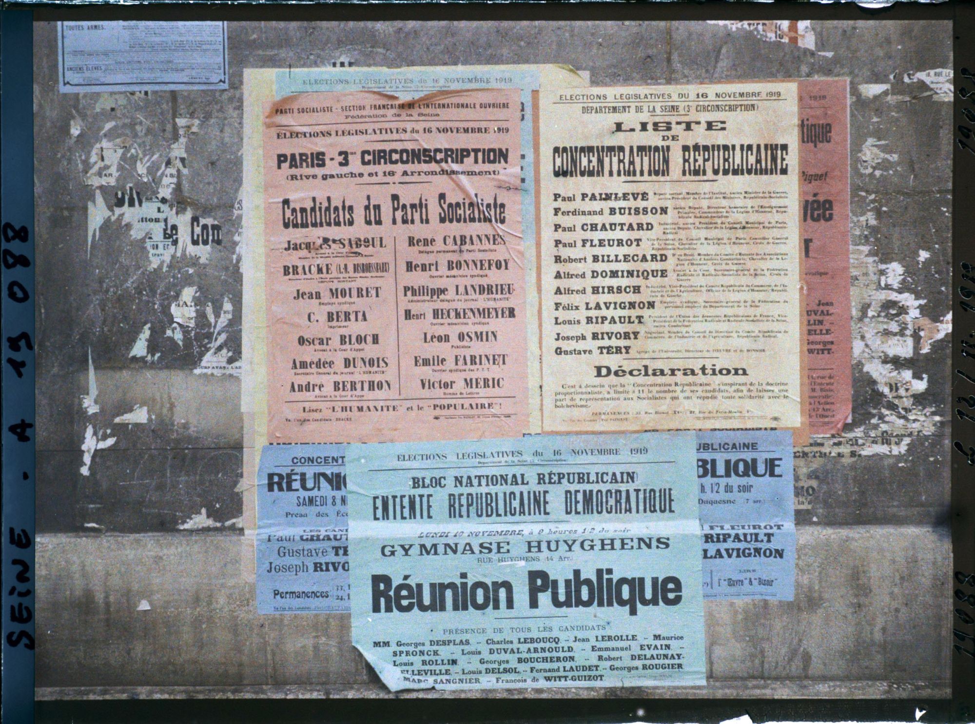 Image représentant Affiches pour les élections législatives de novembre 1919