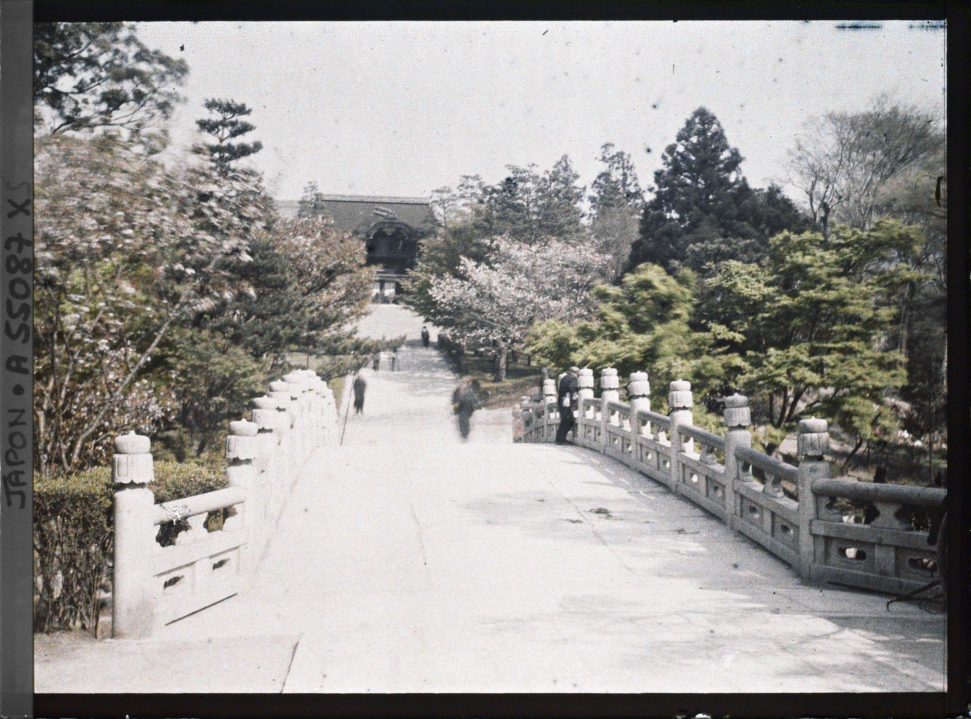 Image représentant temple Nishi-Ôtani-Honbyo : entrée et jardin