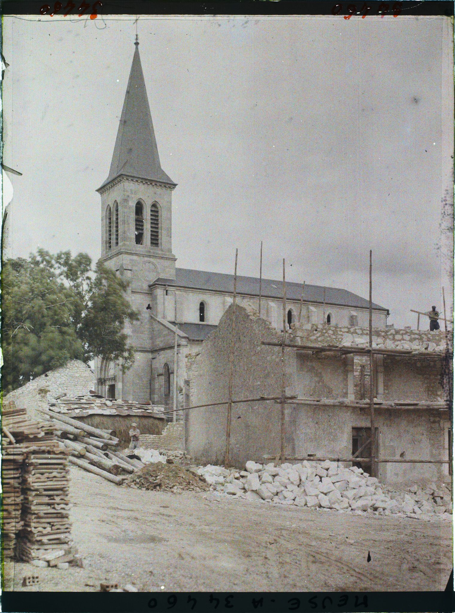 Image représentant France, Dompcervin, Reconstructions et l'Eglise remise en état