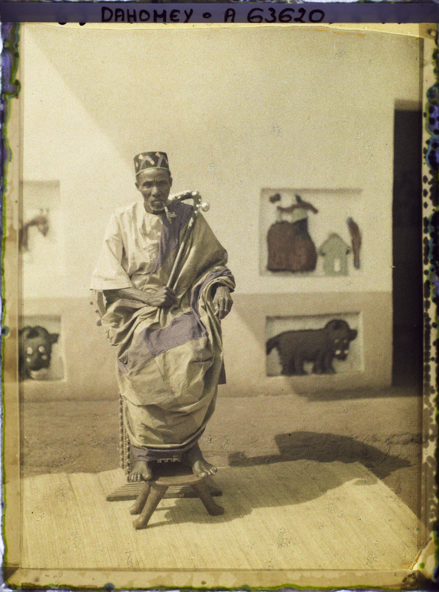 Image représentant Portrait d'Ahovô, chef de la famille royale, frère de  null Béhanzin