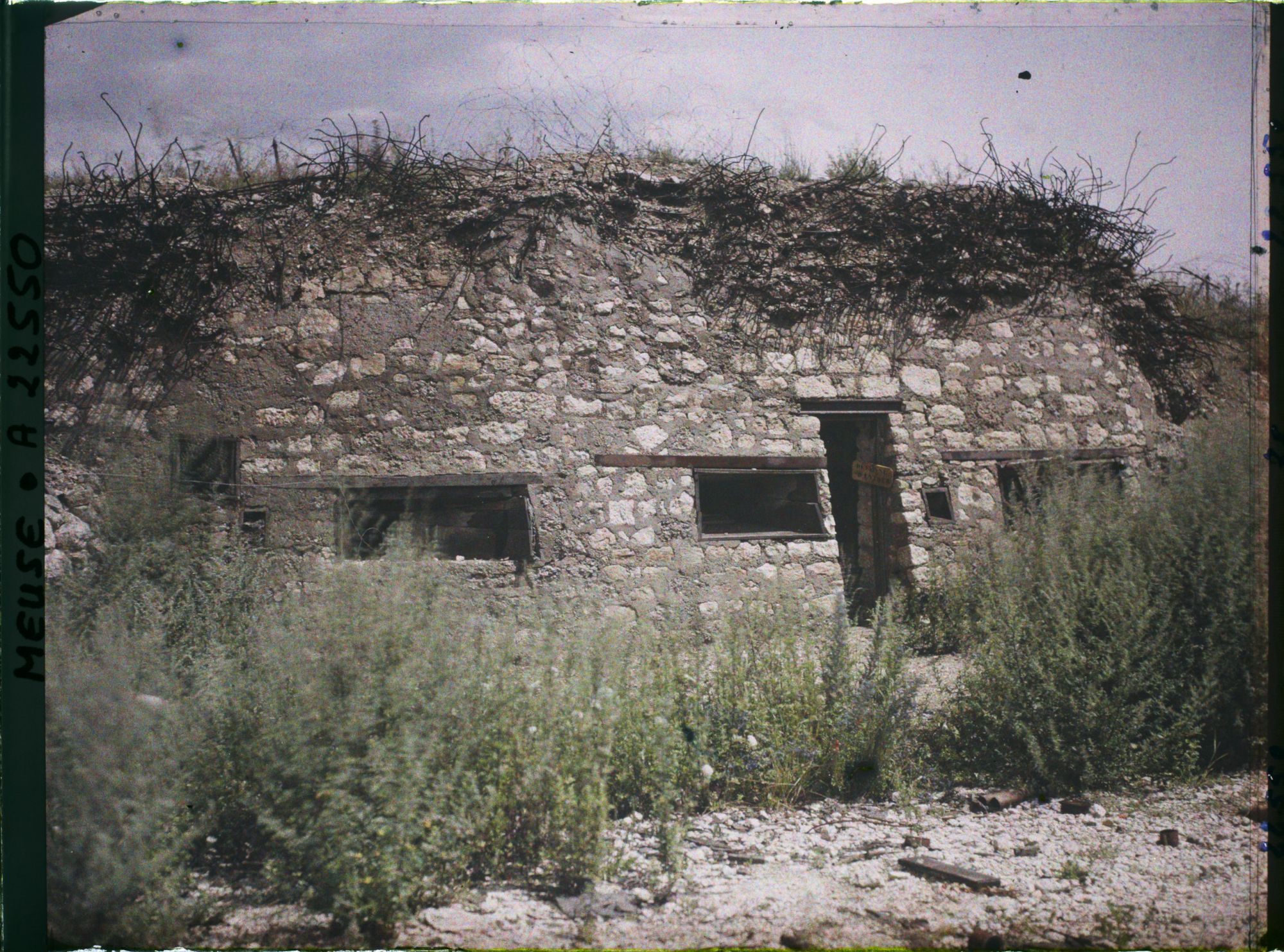 Image représentant France, Vaux, Fort de Vaux Réfection d'une batterie de Courtine