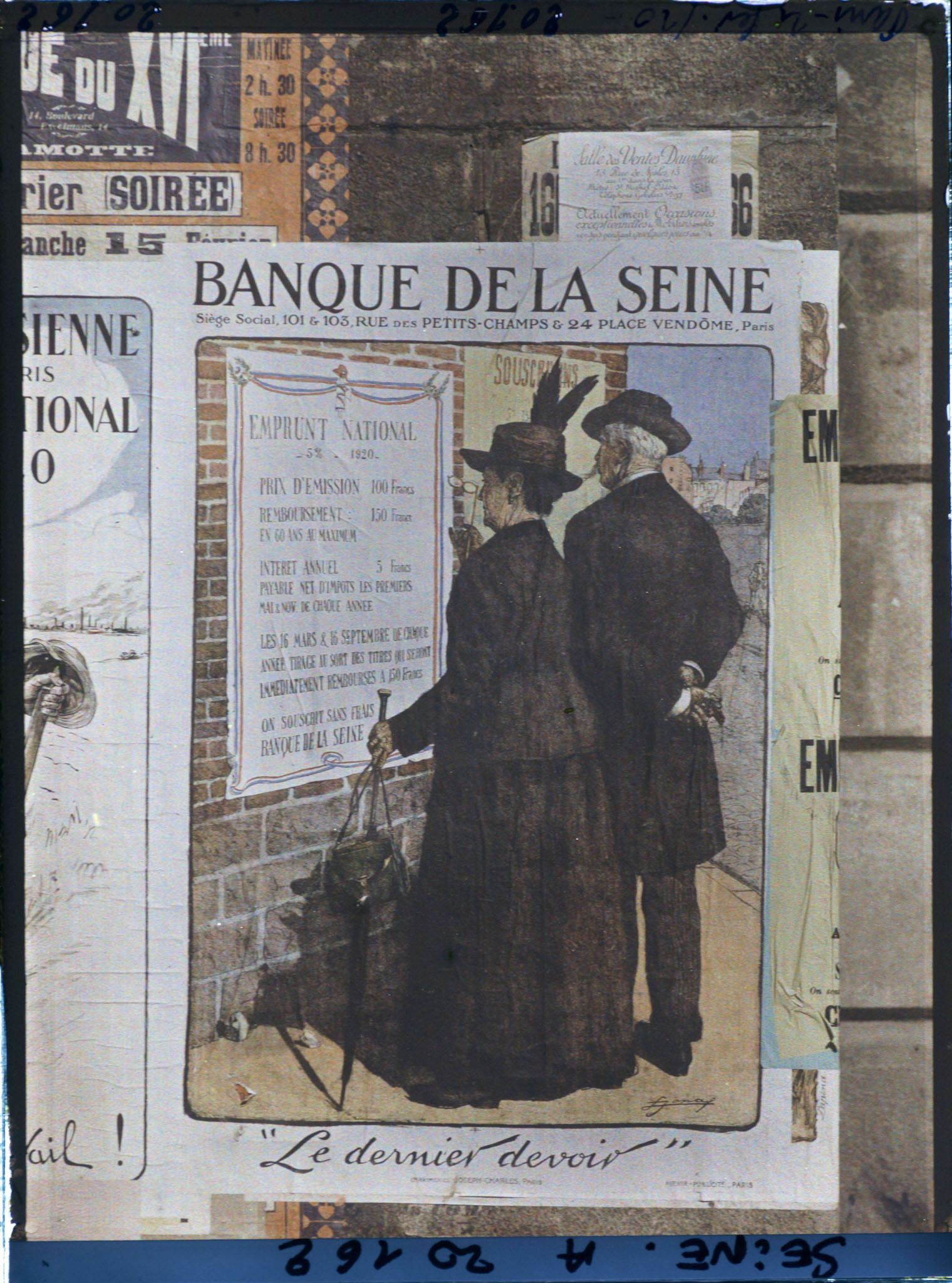 Image représentant Affiche de l'emprunt national de 1920, Banque de la Seine