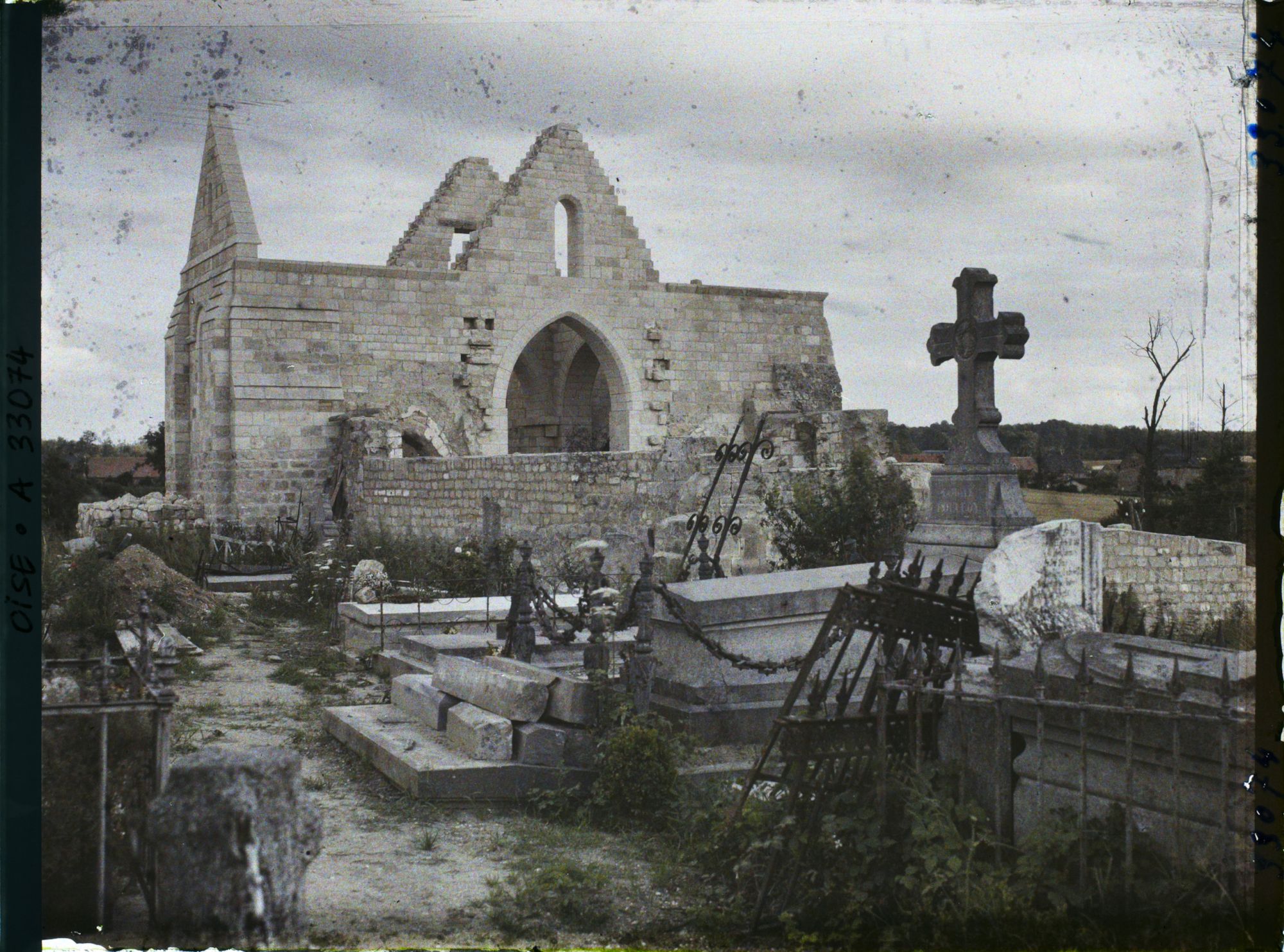 Image représentant France, Roye s/ Matz, Partie de l'Eglise restaurée
