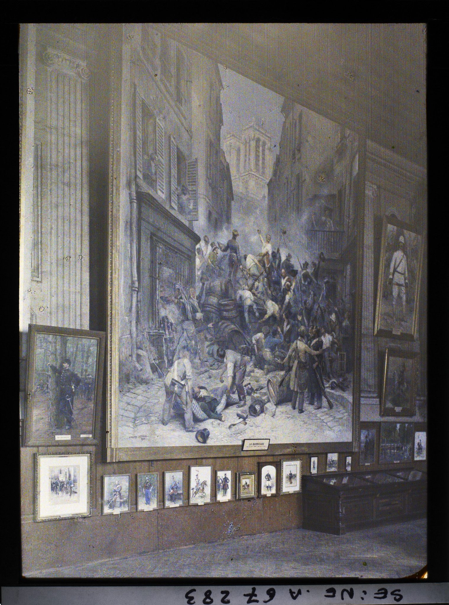 Image représentant L'hôtel des Invalides, La barricade de la rue du Petit-Pont, salle Detaille