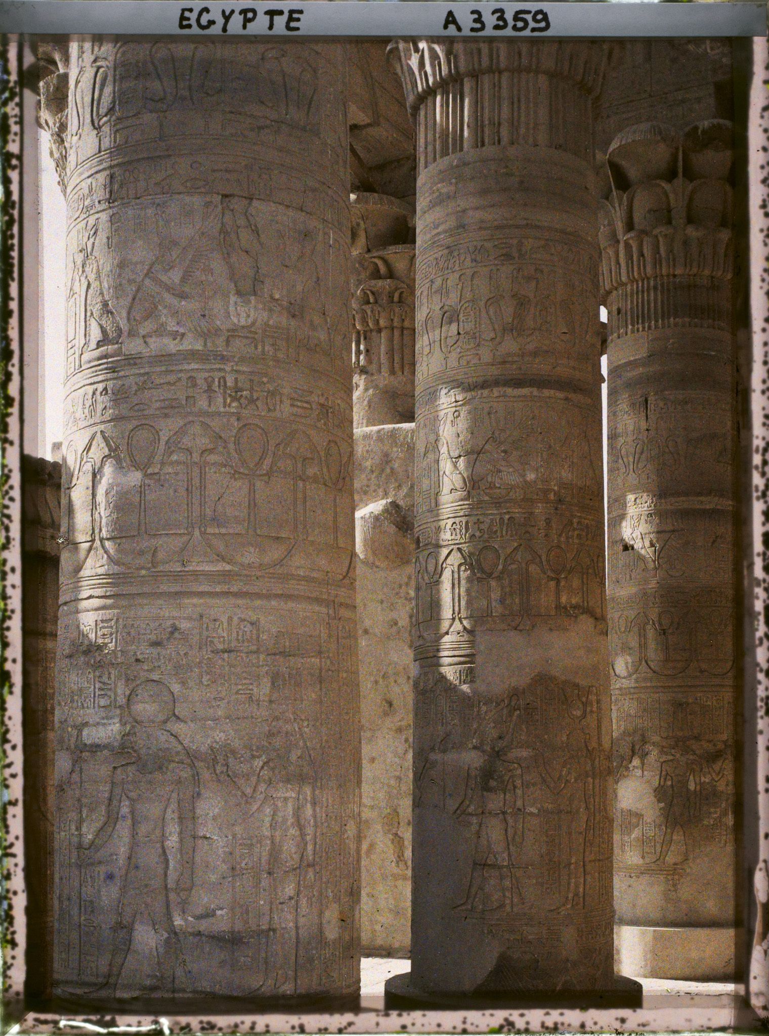Image représentant Colonnes de la salle hypostyle du temple de Kom Ombo