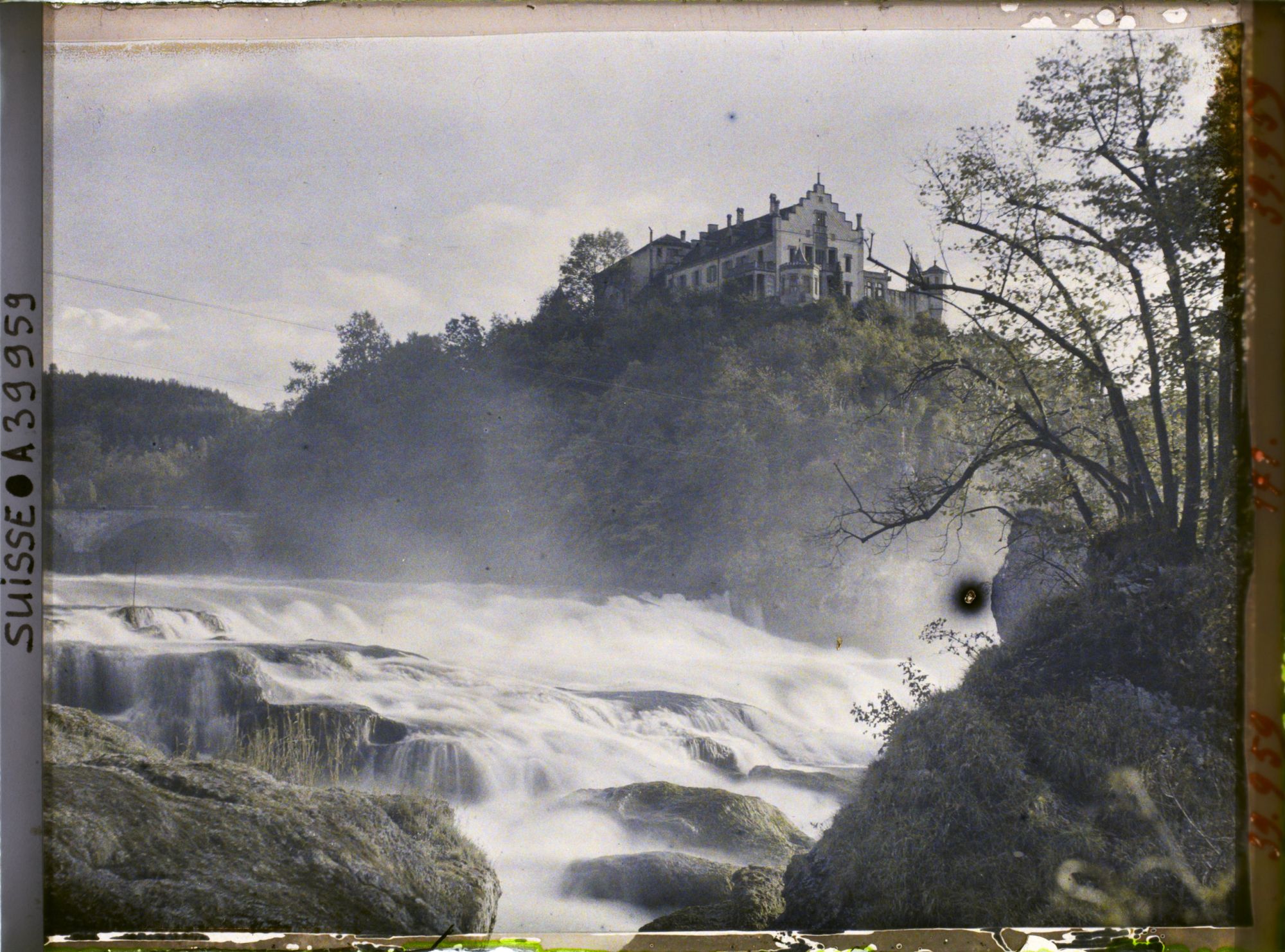 Image représentant Les chutes du Rhin et le château de Laufen