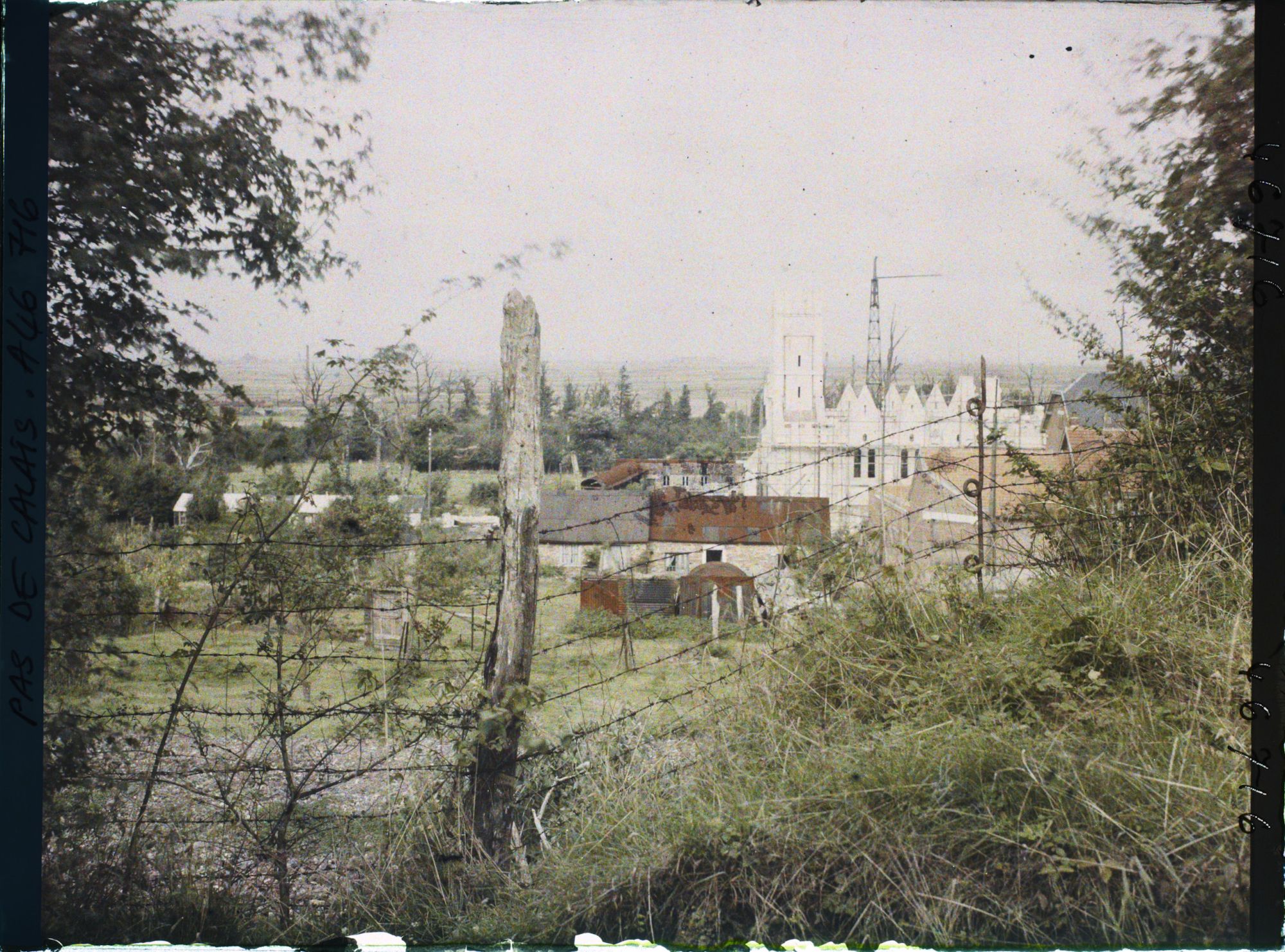 Image représentant France, Farbus, Paysage vers l'Eglise en Construction