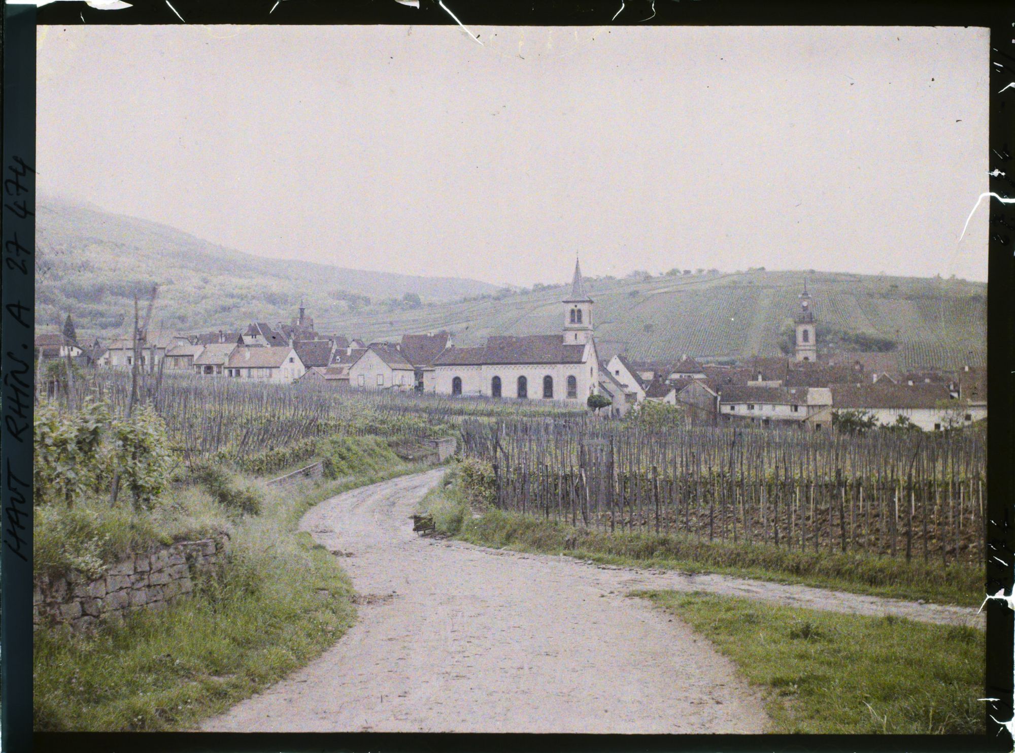 Image représentant France, Riquewihr, Vue d'ensemble de Riquewihr en venant de Kienzheim