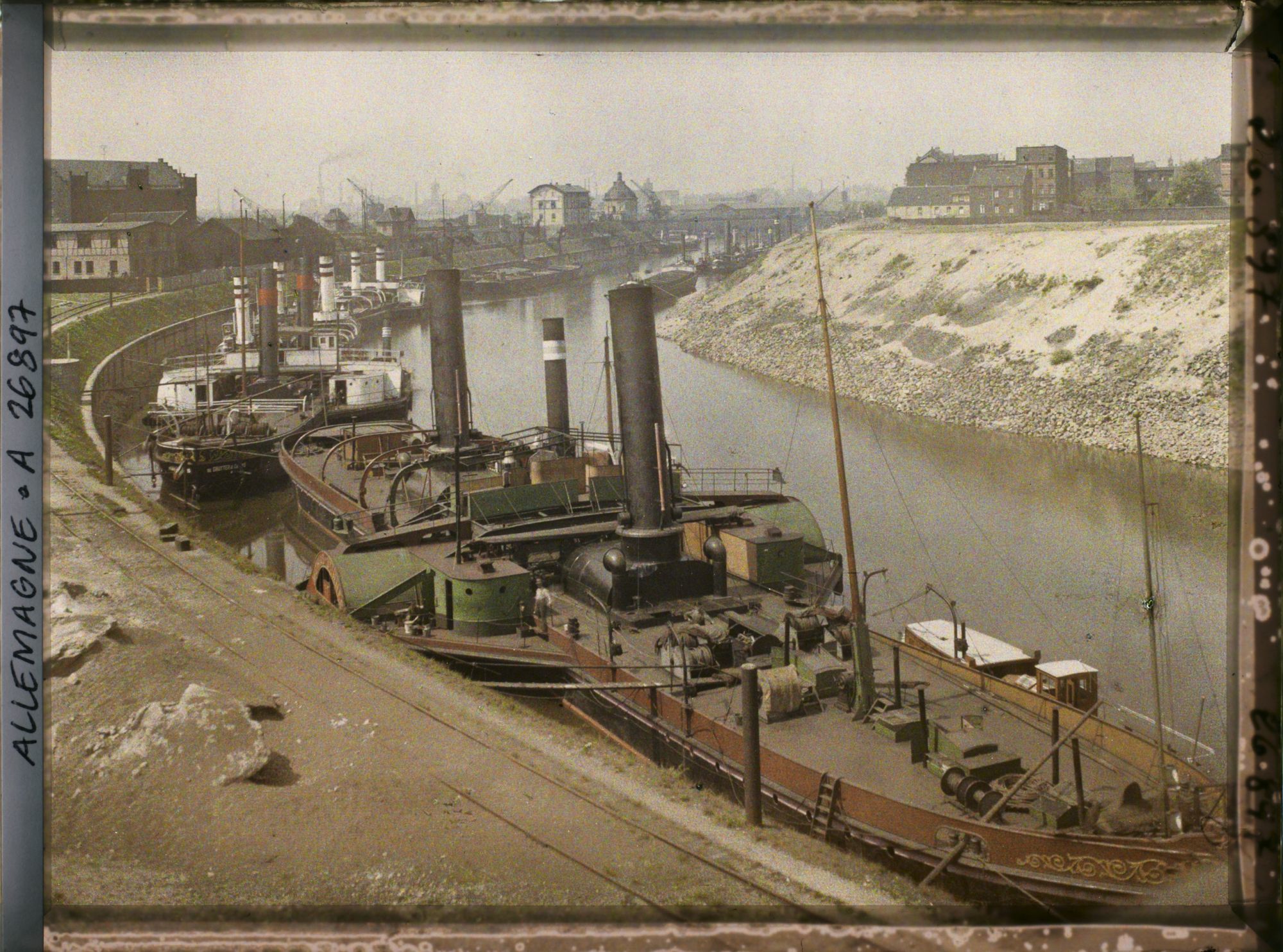 Image représentant Allemagne, Ruhrort, Occupation Française Bateaux s/ la Rhur Canalisée
