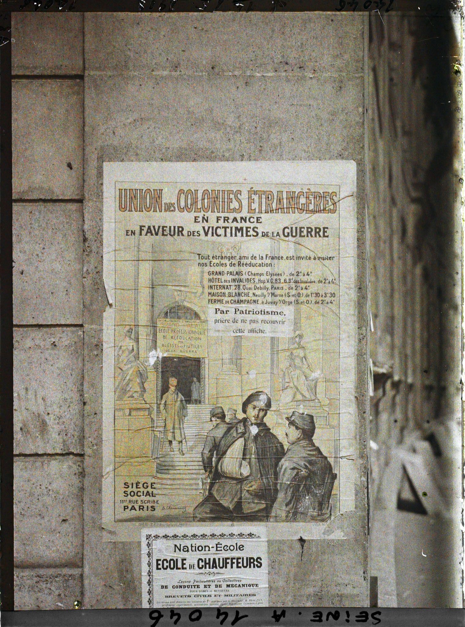 Image représentant Affiche Union des Colonies Etrangères en France en faveur des victimes de la guerre
