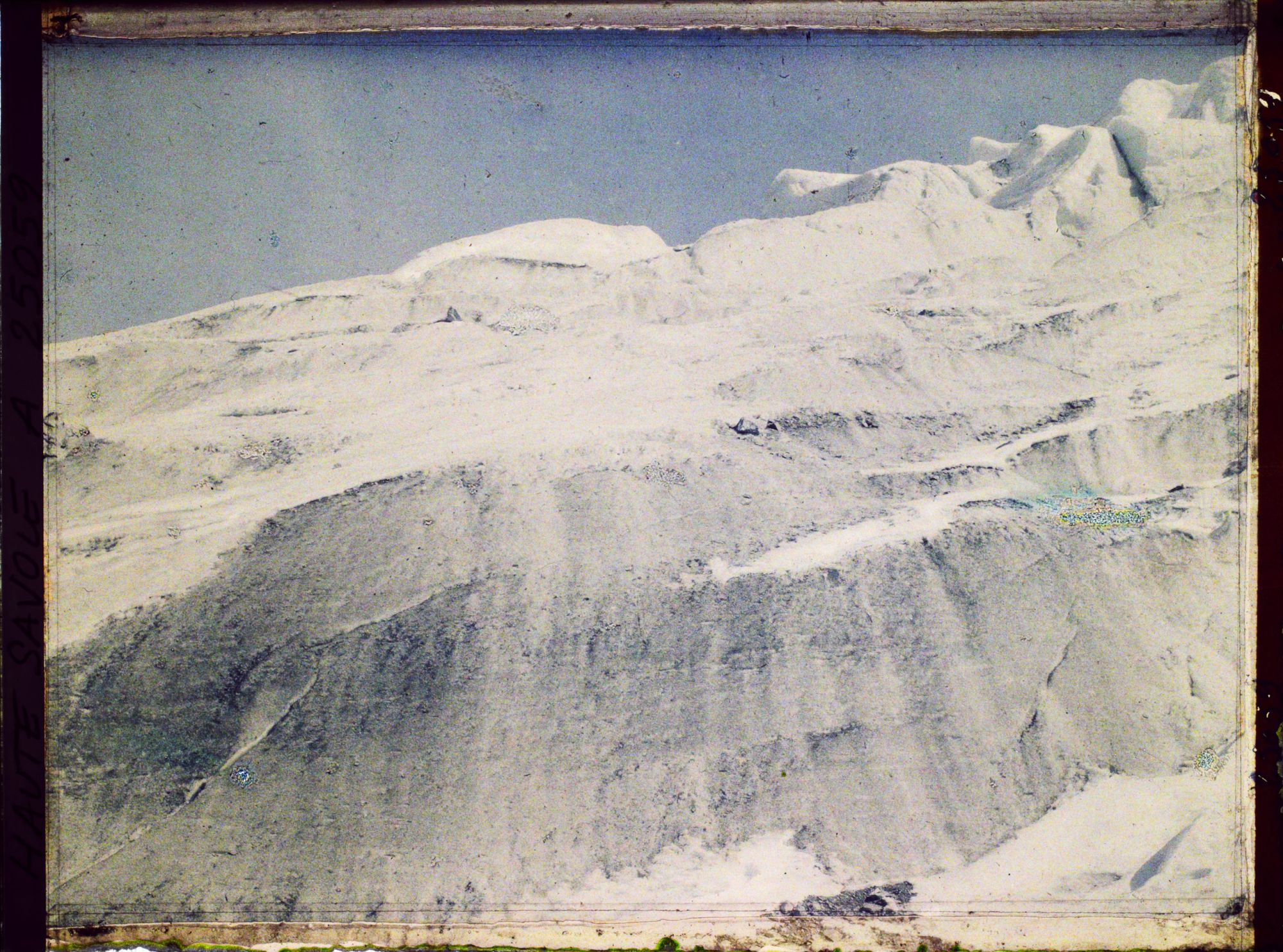 Image représentant France Les Alpes, Les Bossons  3e Cliché, la moraine jusqu'aux 1ers Séracs