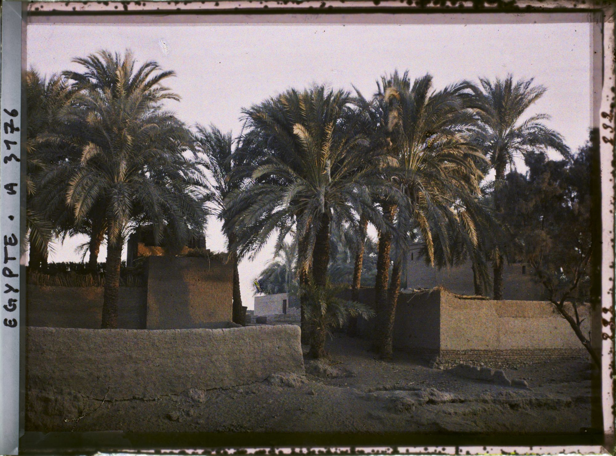 Image représentant Le village au soleil couchant