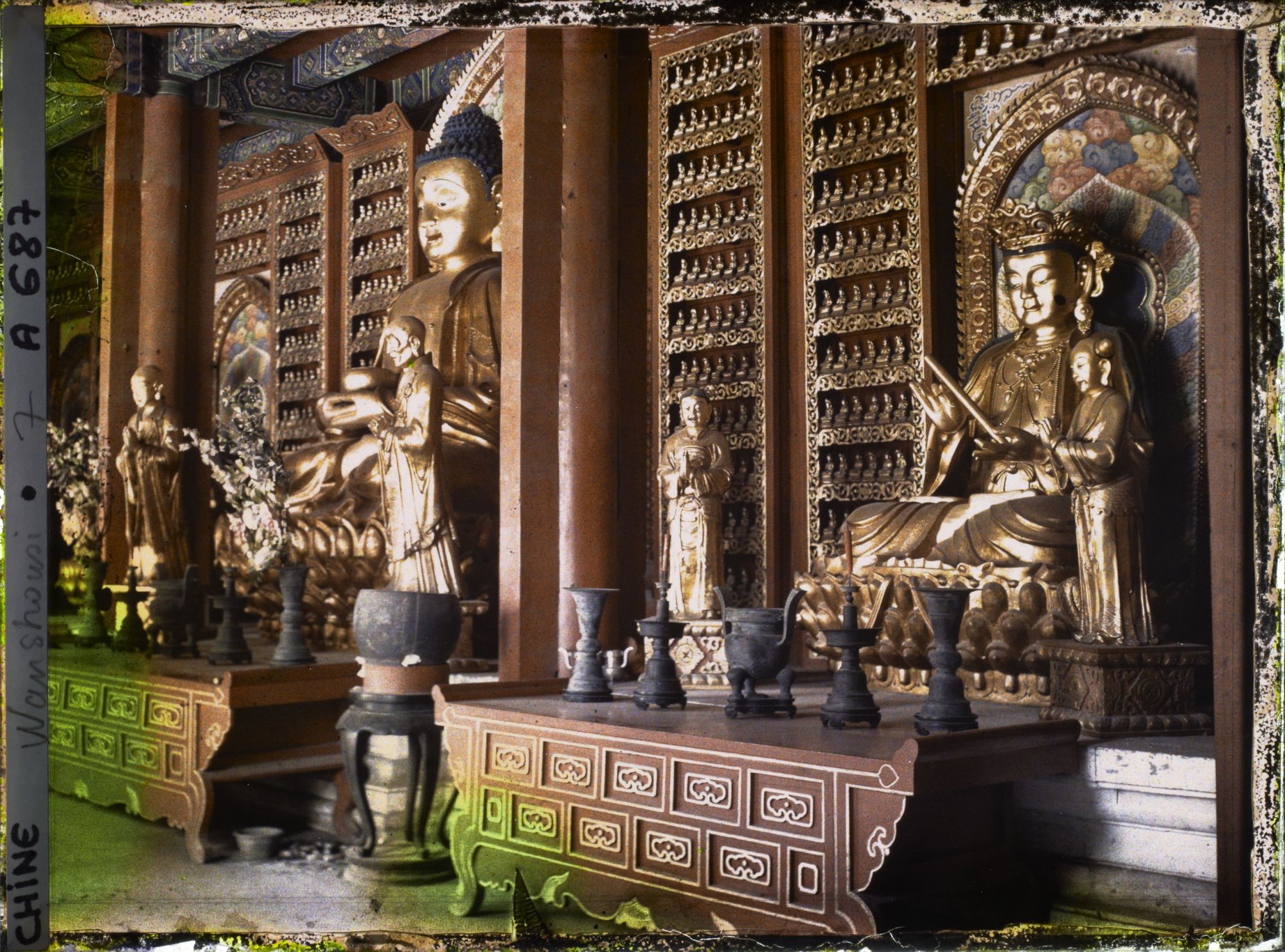 Image représentant Wanshousi (" monastère des Dix Mille Longévités ")