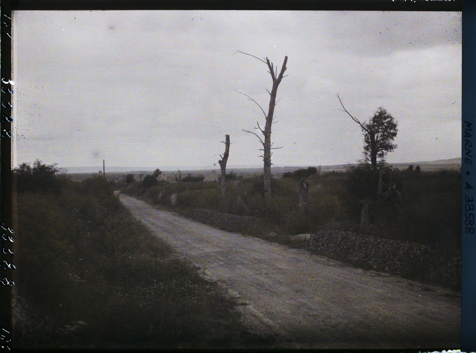 Image représentant France, Nauroy, La route venant de Moronvilliers