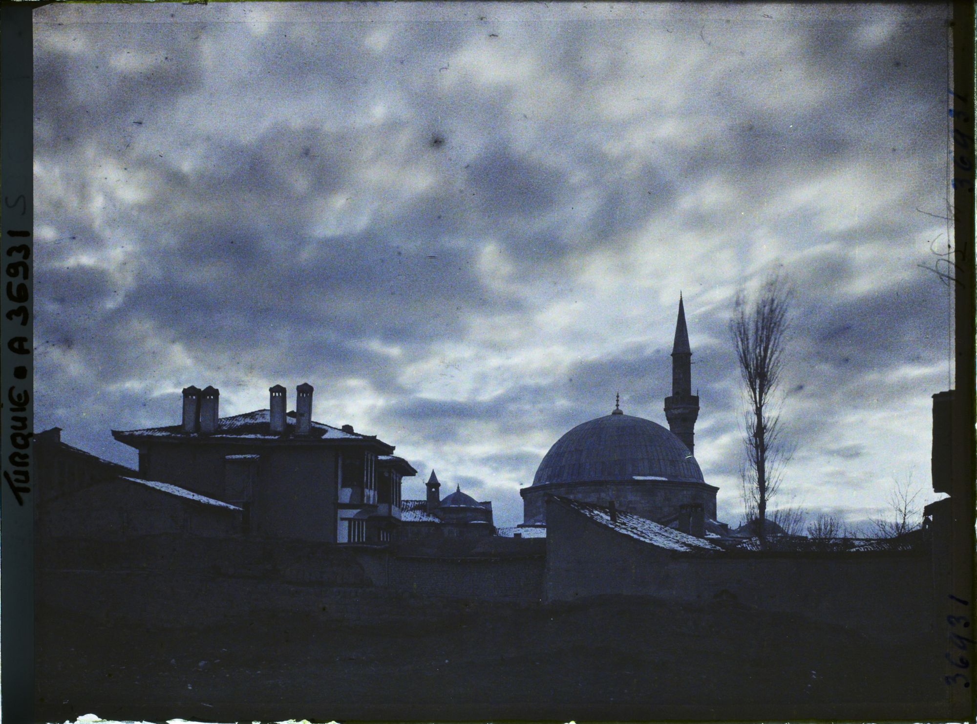 Image représentant Turquie, Eski-Ckehir, Mosquée et Coucher de Soleil
