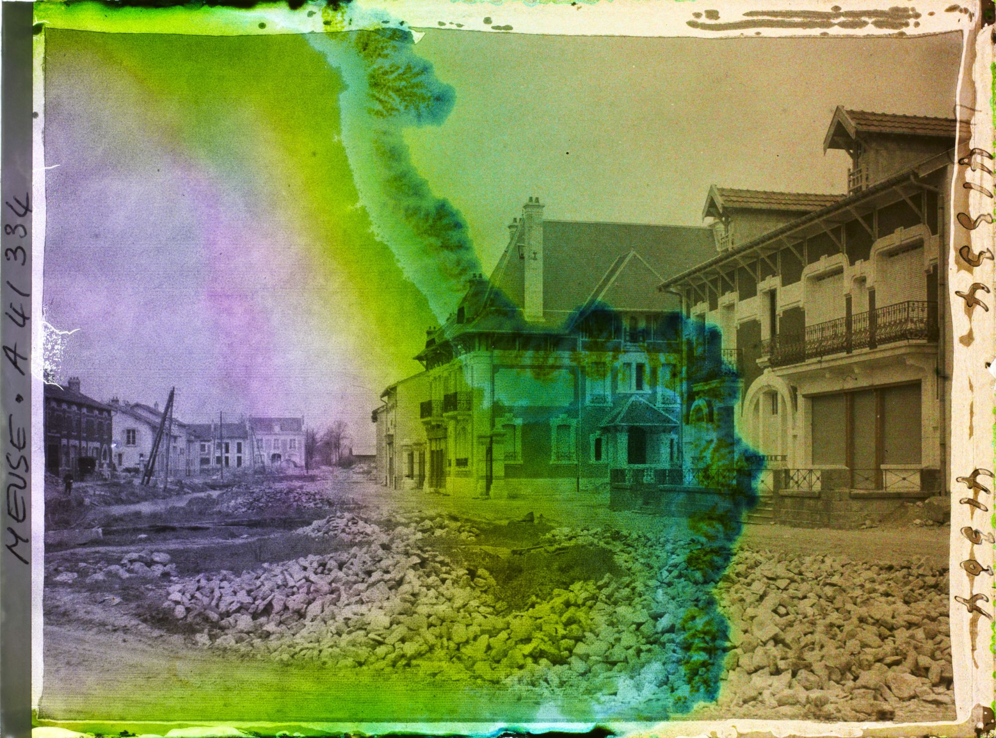 Image représentant France, Fresnes en Woëvre, Reconstructions rue de Metz