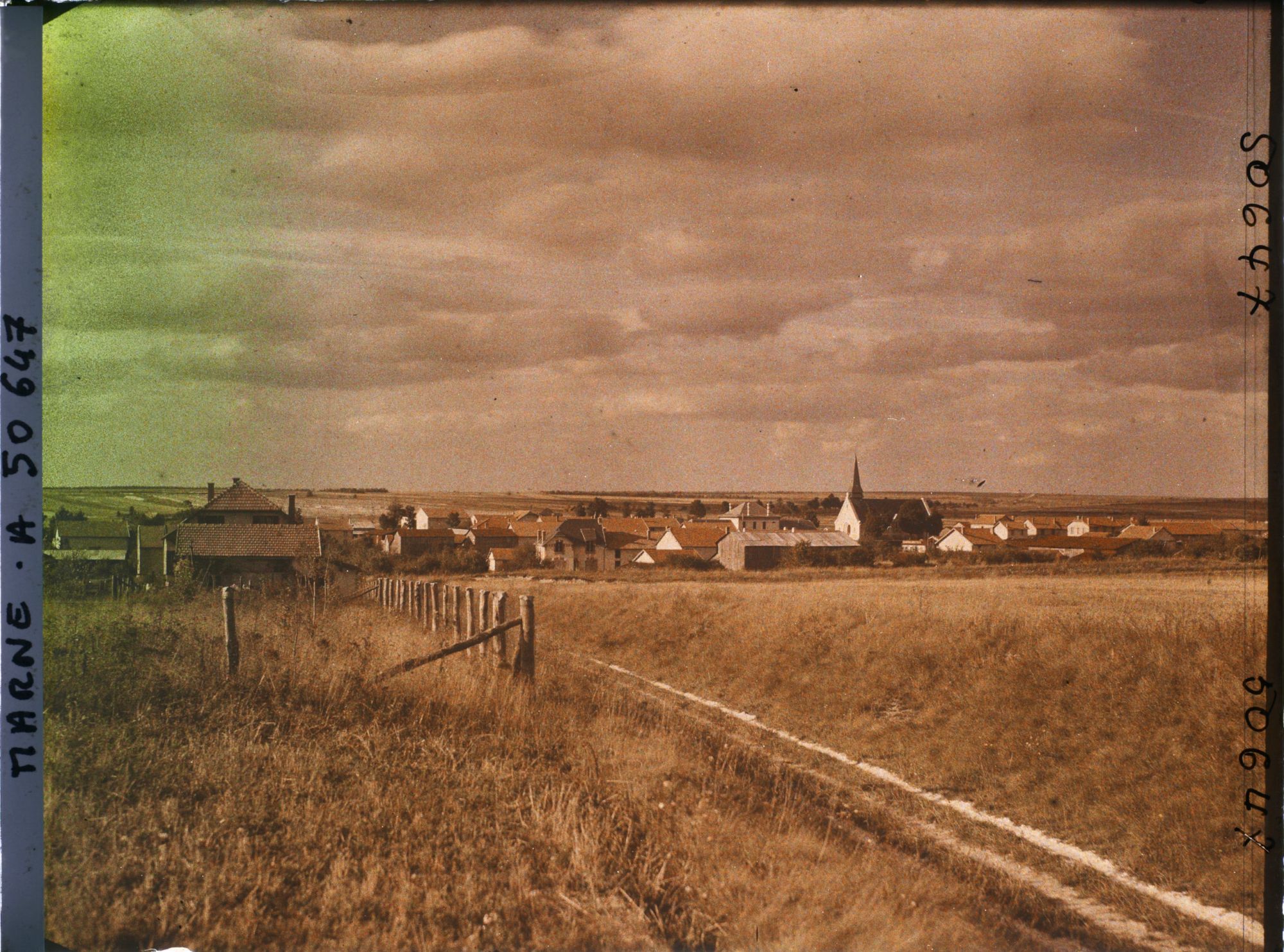 Image représentant France, Souain, Vue Gle du Village reconstruit