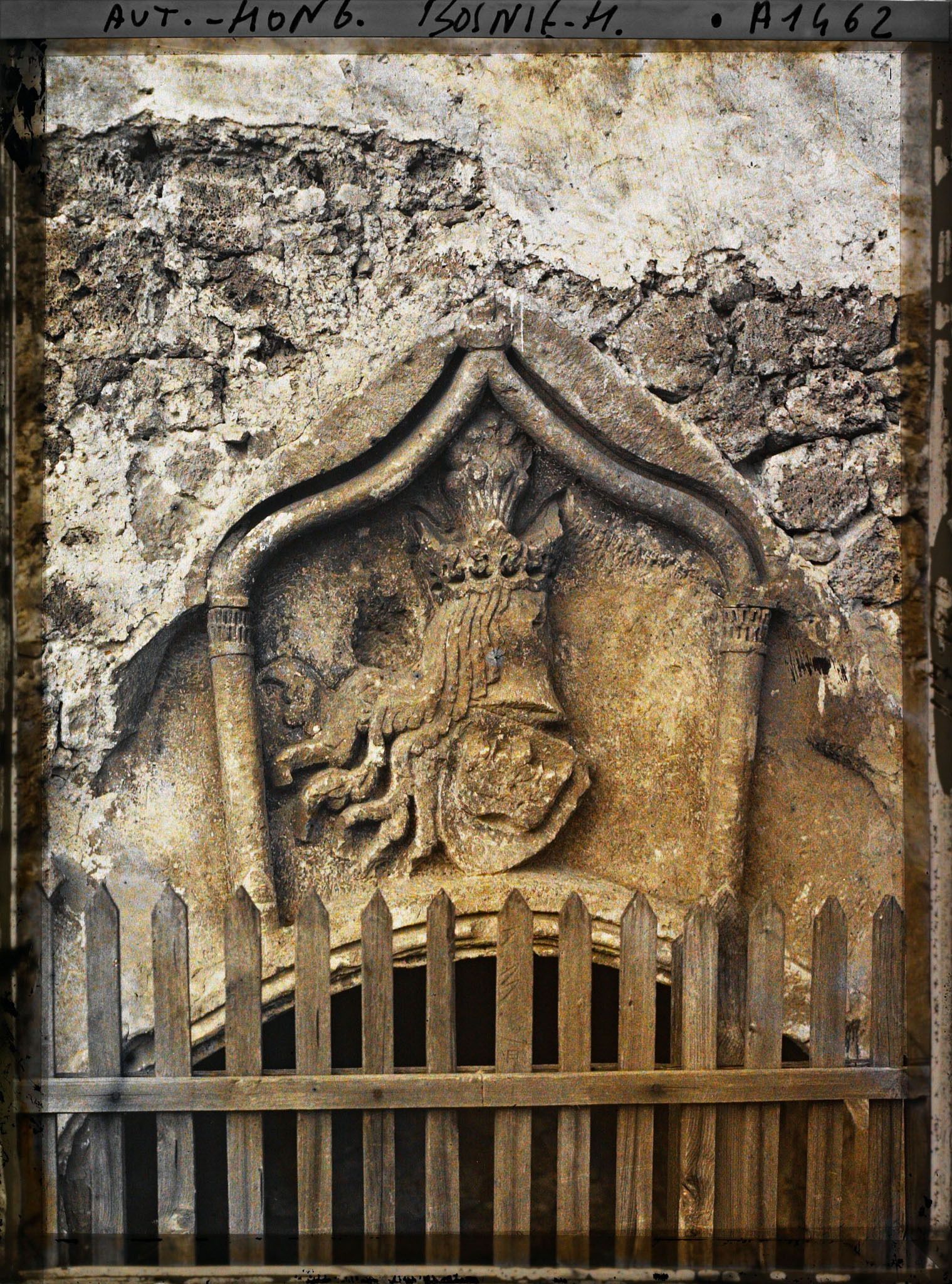 Image représentant L'écusson du Kastel [la forteresse] de Jajce