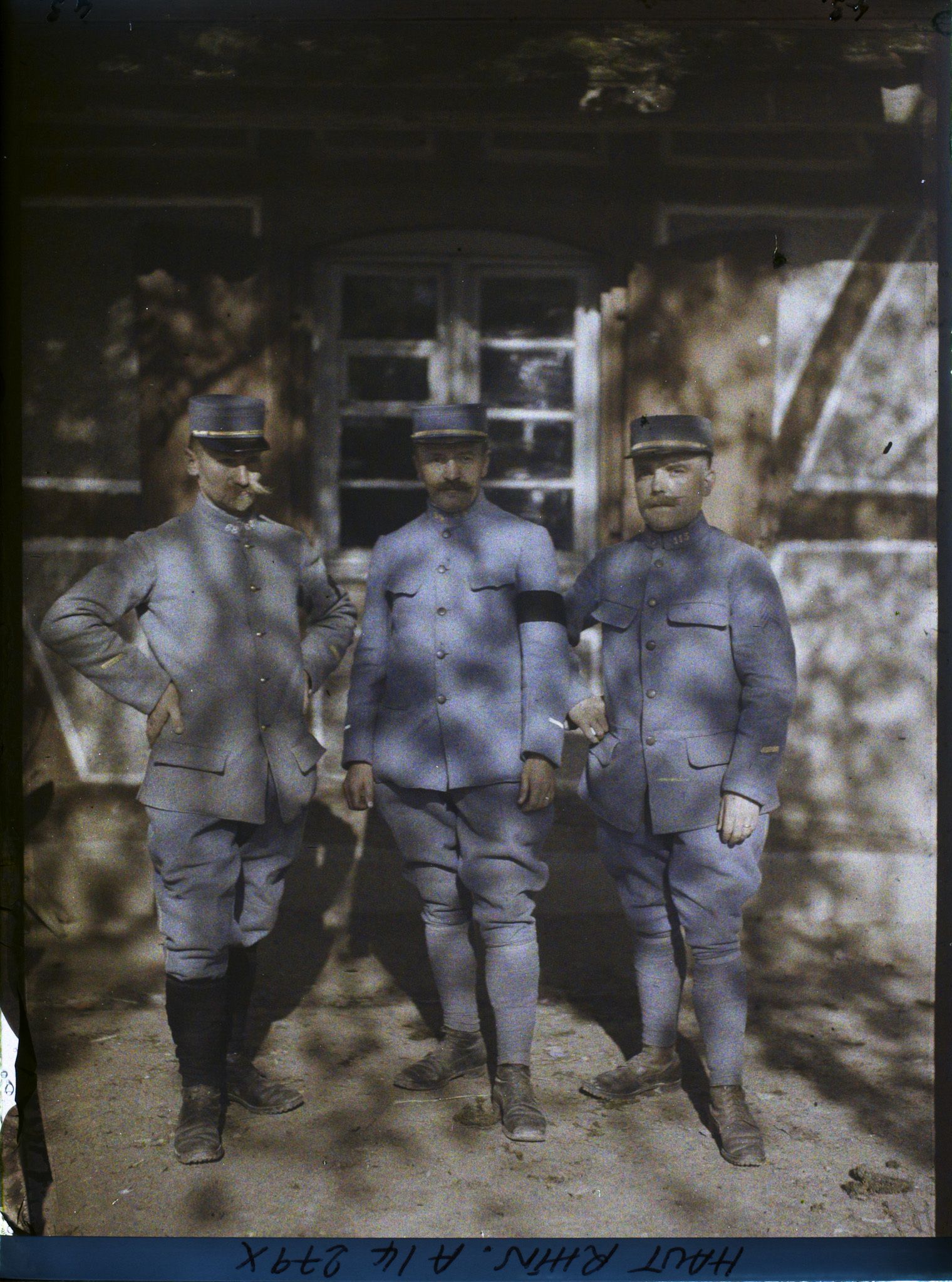 Image représentant Alsace, St Cosme, Trois instituteurs militaires, Mr Reneaud à Bréchaumont, Mr Biquet à St Cosme, Mr Hintzy à Dannemarie