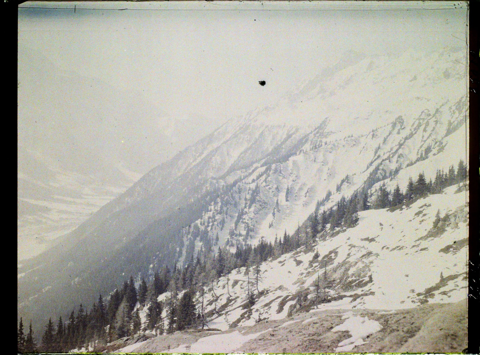 Image représentant France, Les Alpes Vue prise de la Flégère (1877m)  Le Brévent et, dans le fond, le Tricot