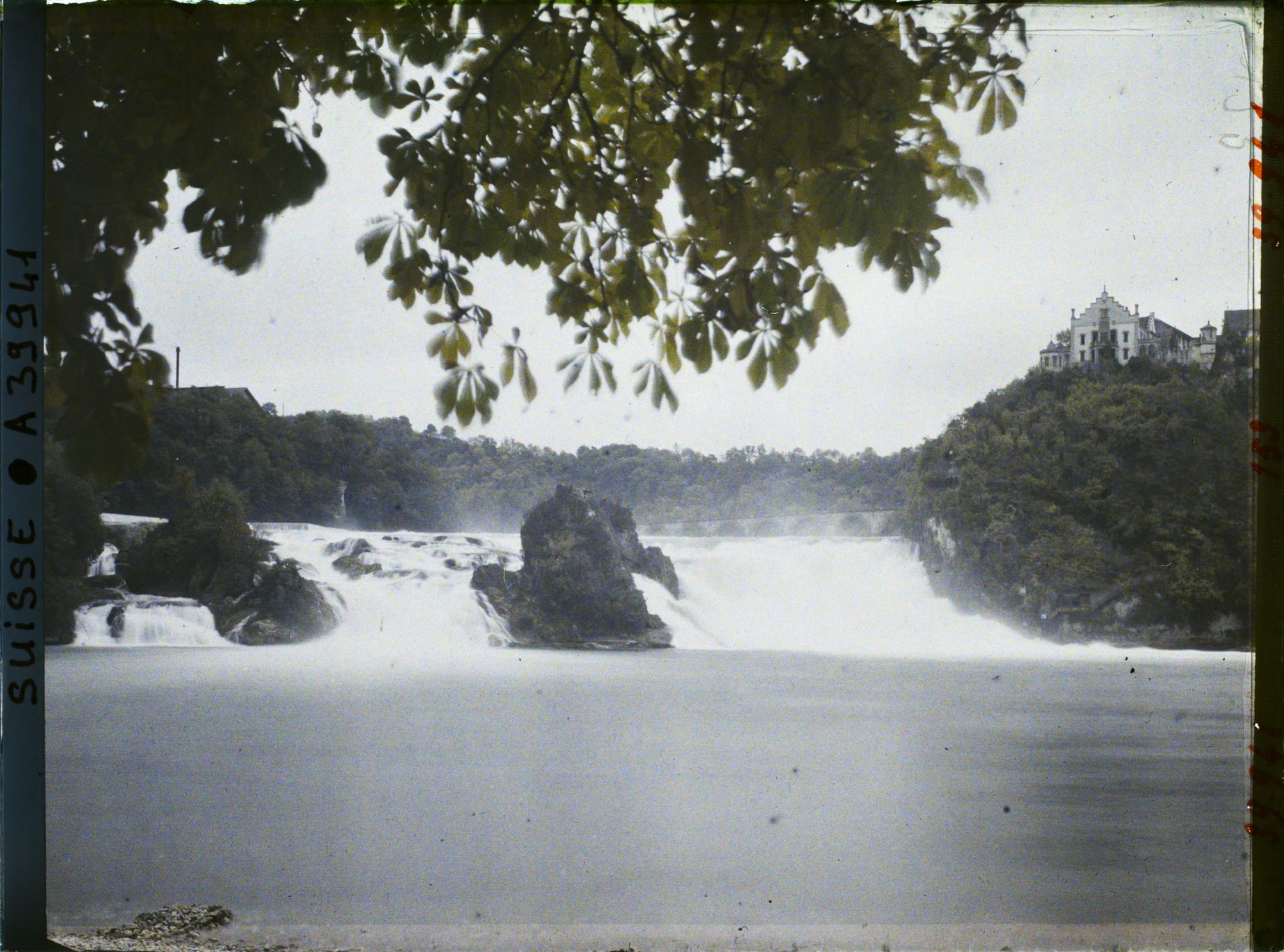 Image représentant Les chutes du Rhin vues du Schlössli Wörth