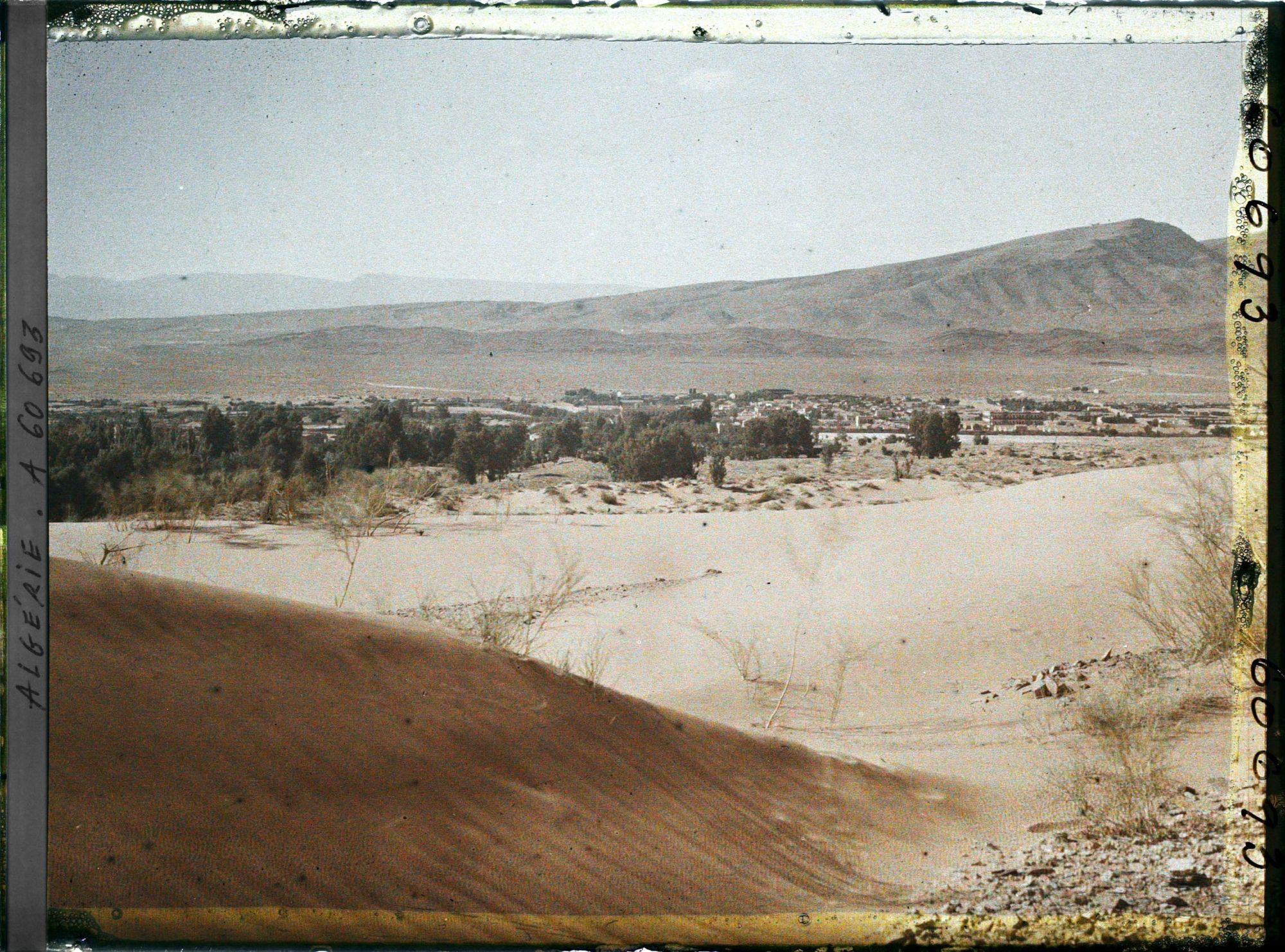 Image représentant Vue de la ville d'Aïn-Sefra avec à l'arrière-plan, le Djebel Aïssa