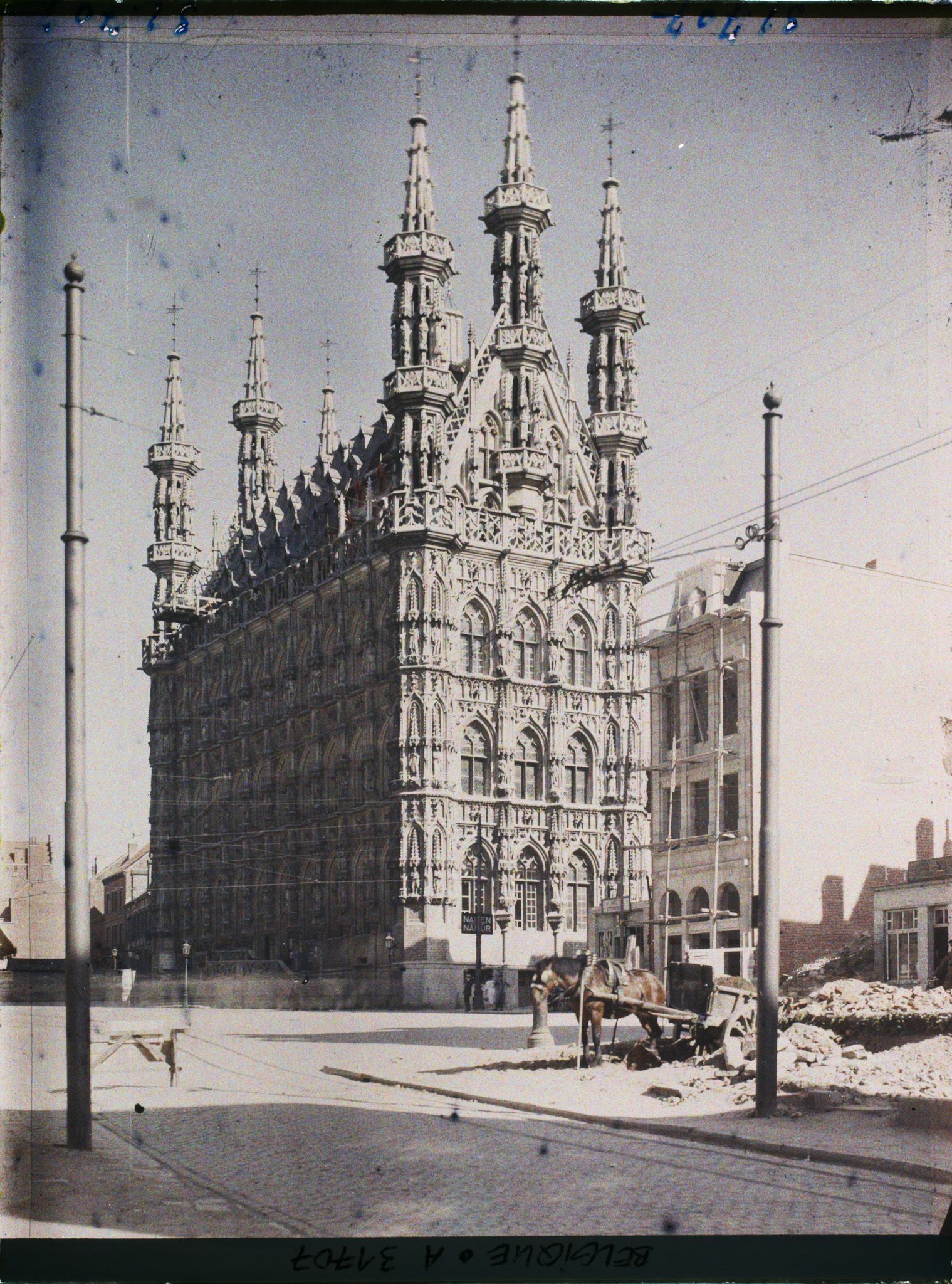 Image représentant Belgique, Louvain, Hôtel de Ville, ensemble Nord-Ouest