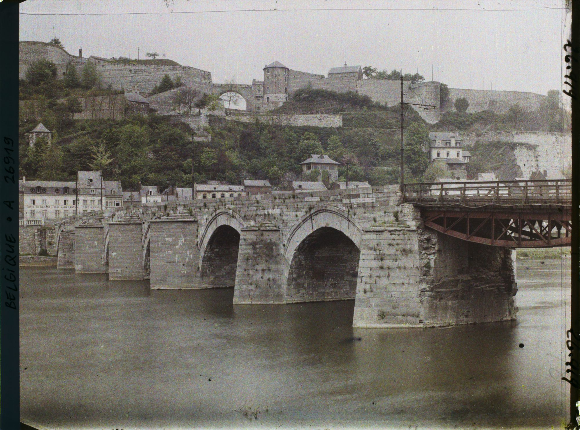 Image représentant Belgique, Namur, Occupation française, Ensemble du Grand Pont et de la Citadelle