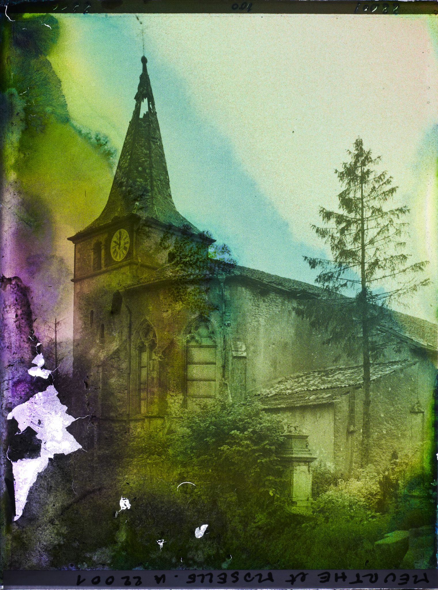 Image représentant France, Norroy, Clocher et abside de l'Eglise