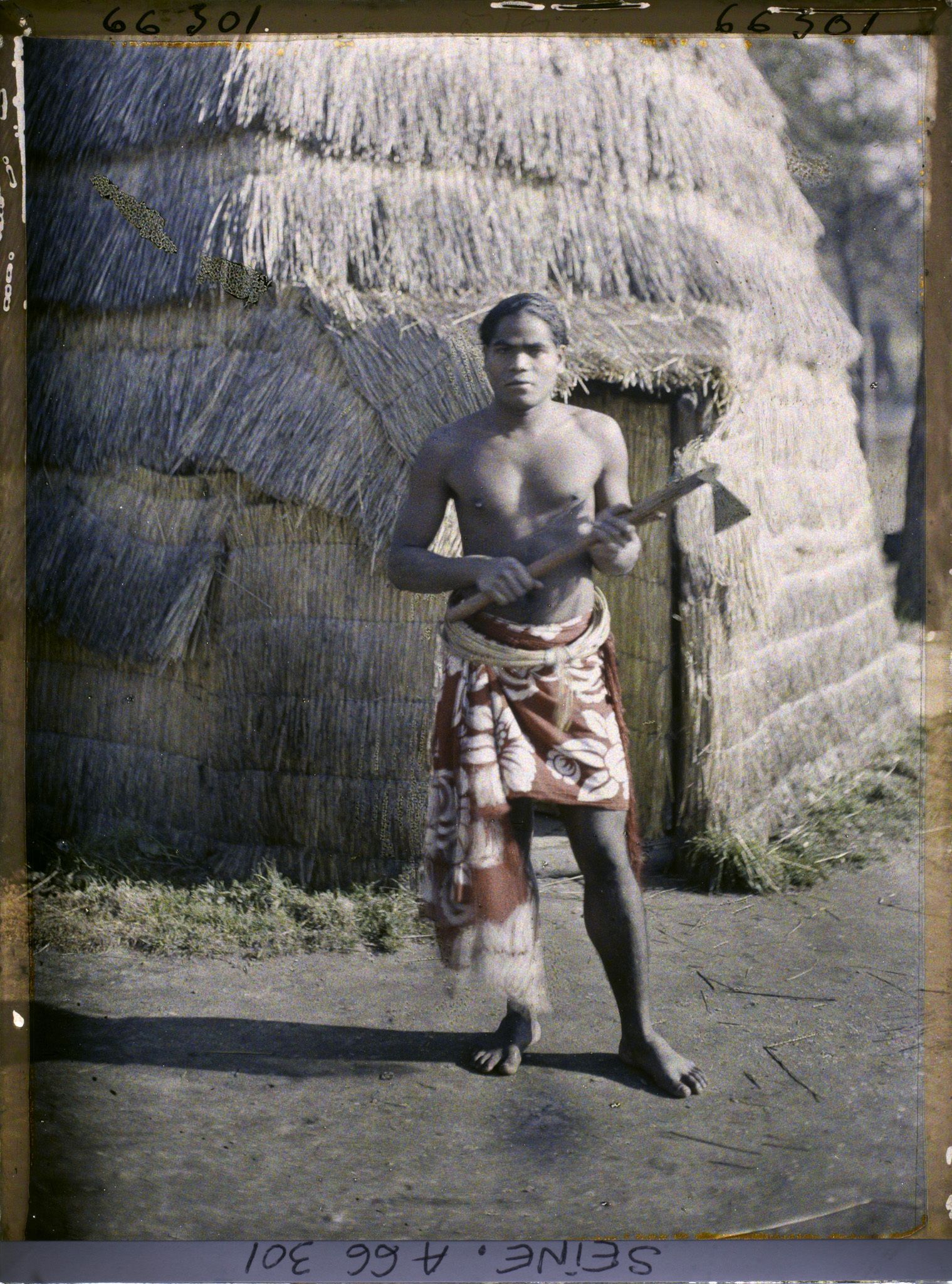 Image représentant L'Exposition Coloniale Internationale de 1931, un homme kanak