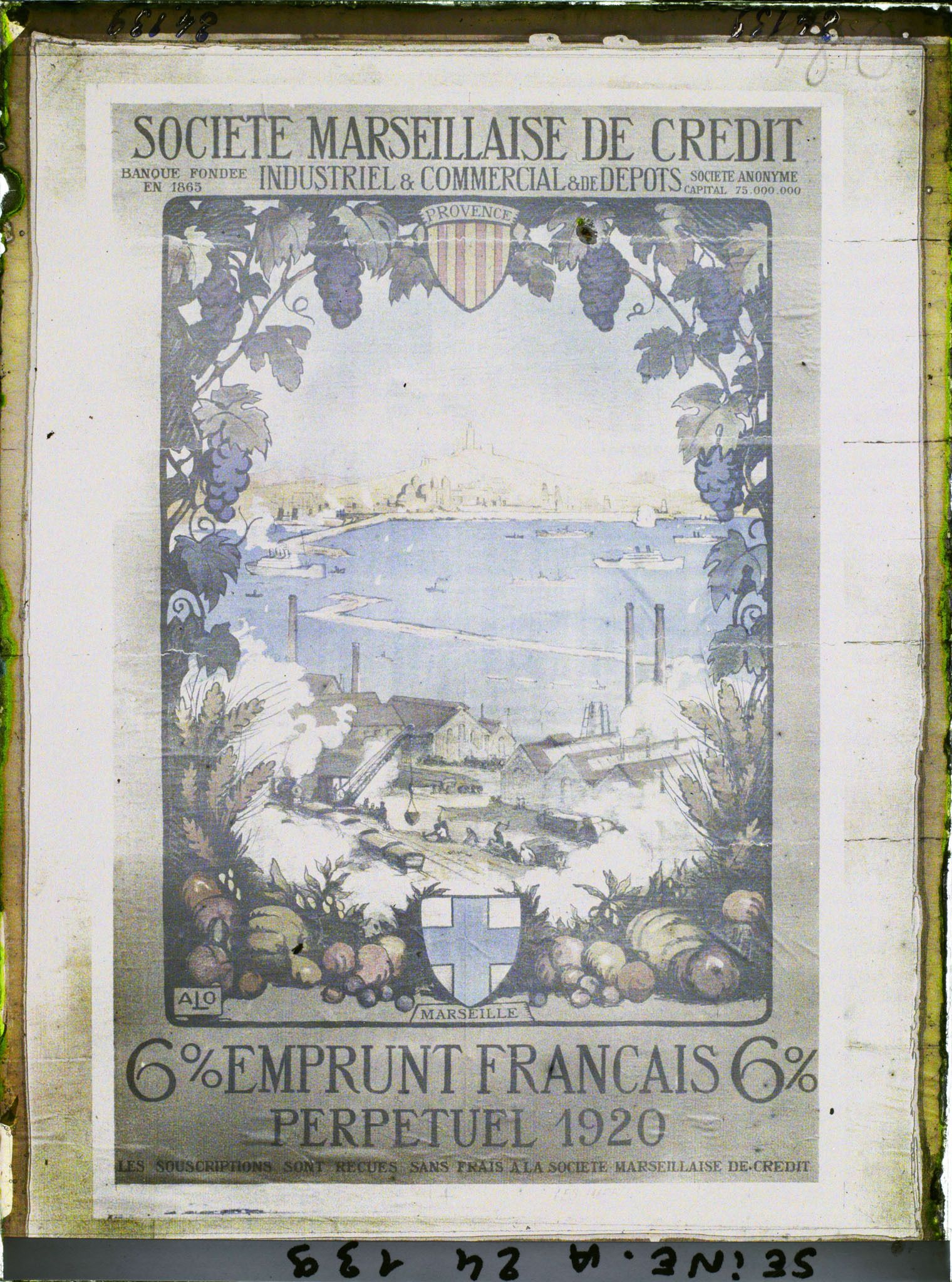 Image représentant Affiche pour l'emprunt national de 1920, Société marseillaise de crédit